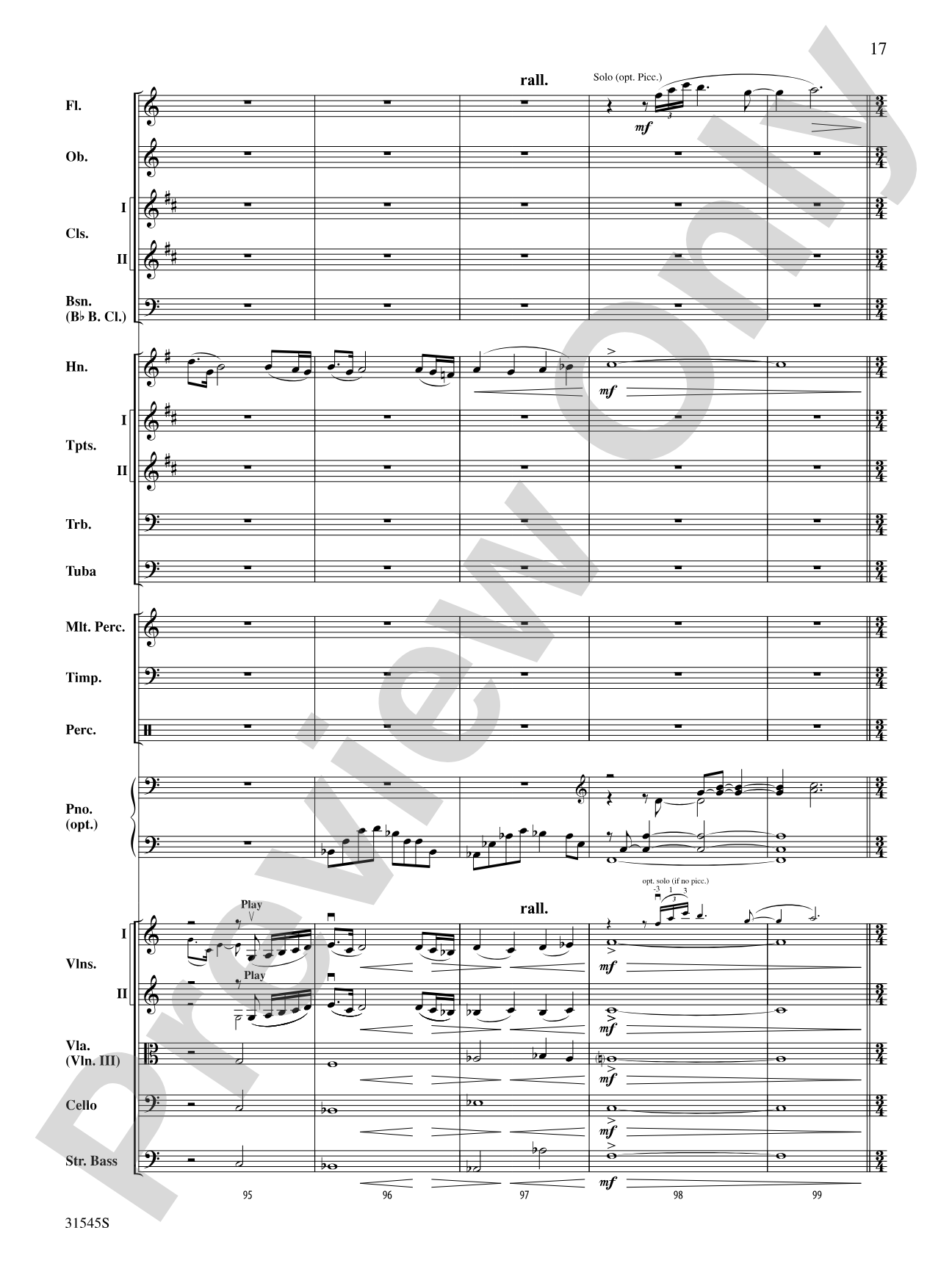 Galileo's Vision: Full Orchestra Conductor Score & Parts