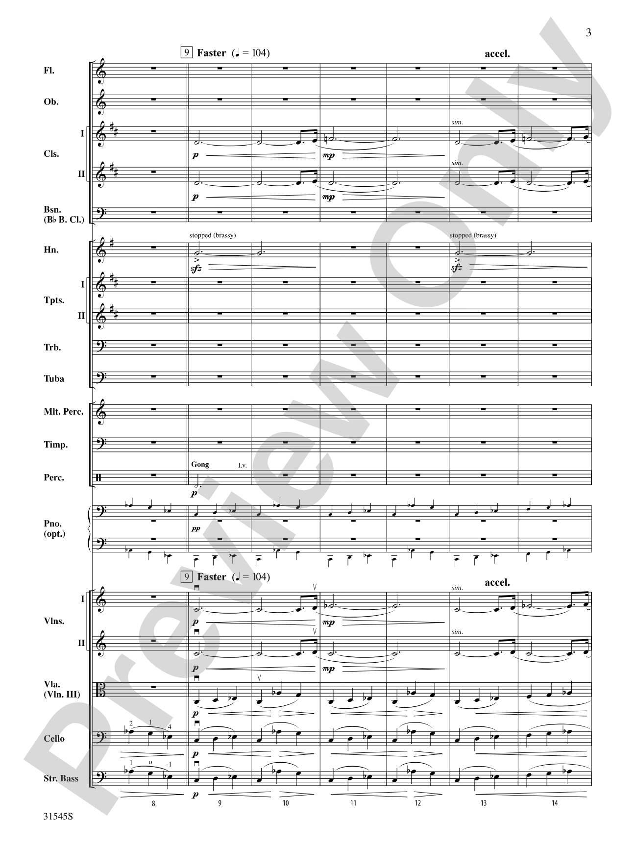 Galileo's Vision: Full Orchestra Conductor Score & Parts