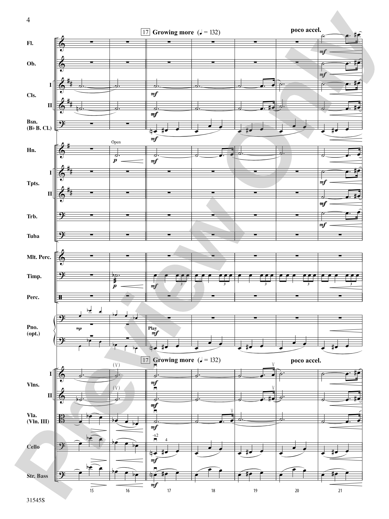 Galileo's Vision: Full Orchestra Conductor Score & Parts