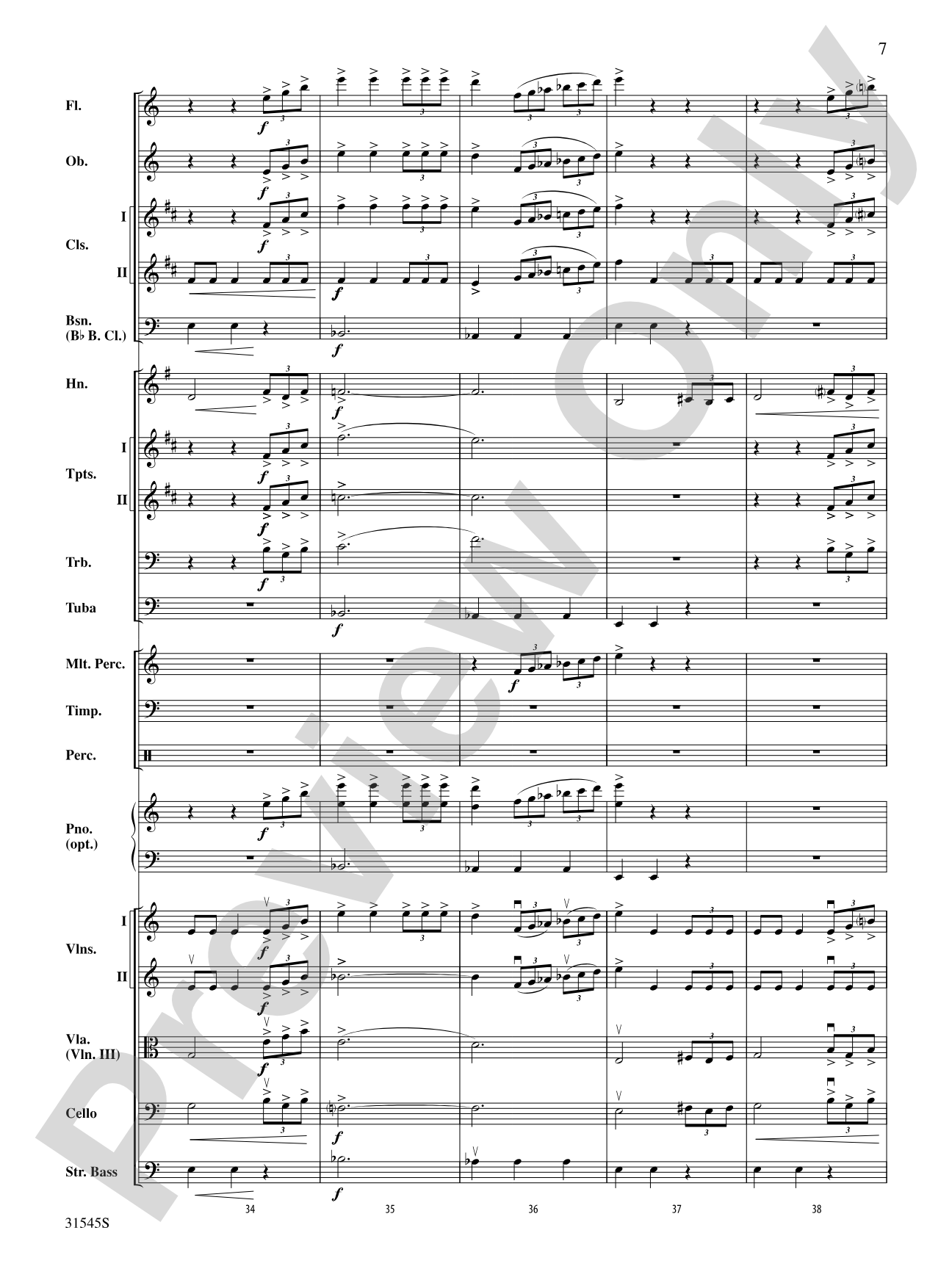 Galileo's Vision: Full Orchestra Conductor Score & Parts