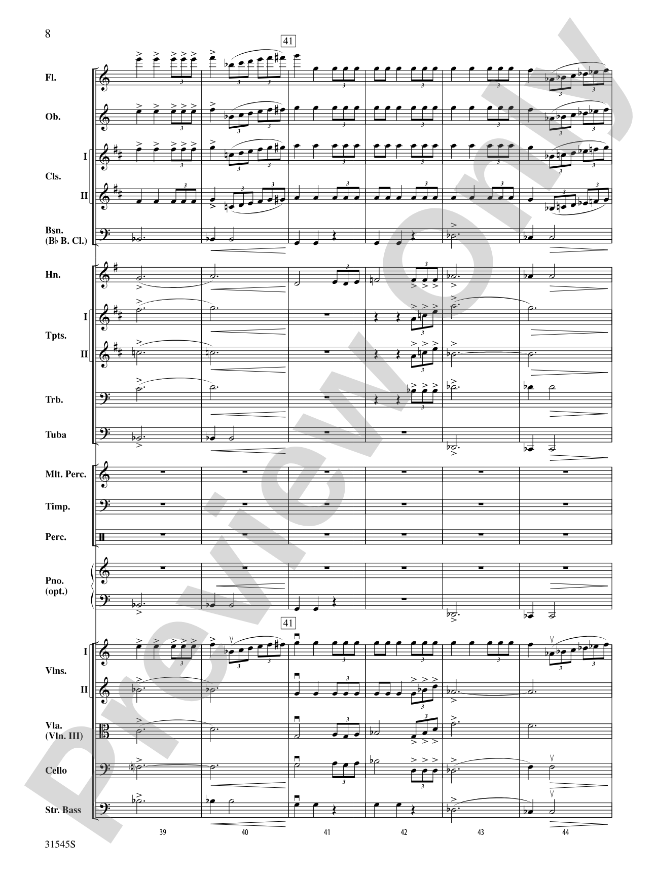 Galileo's Vision: Full Orchestra Conductor Score & Parts