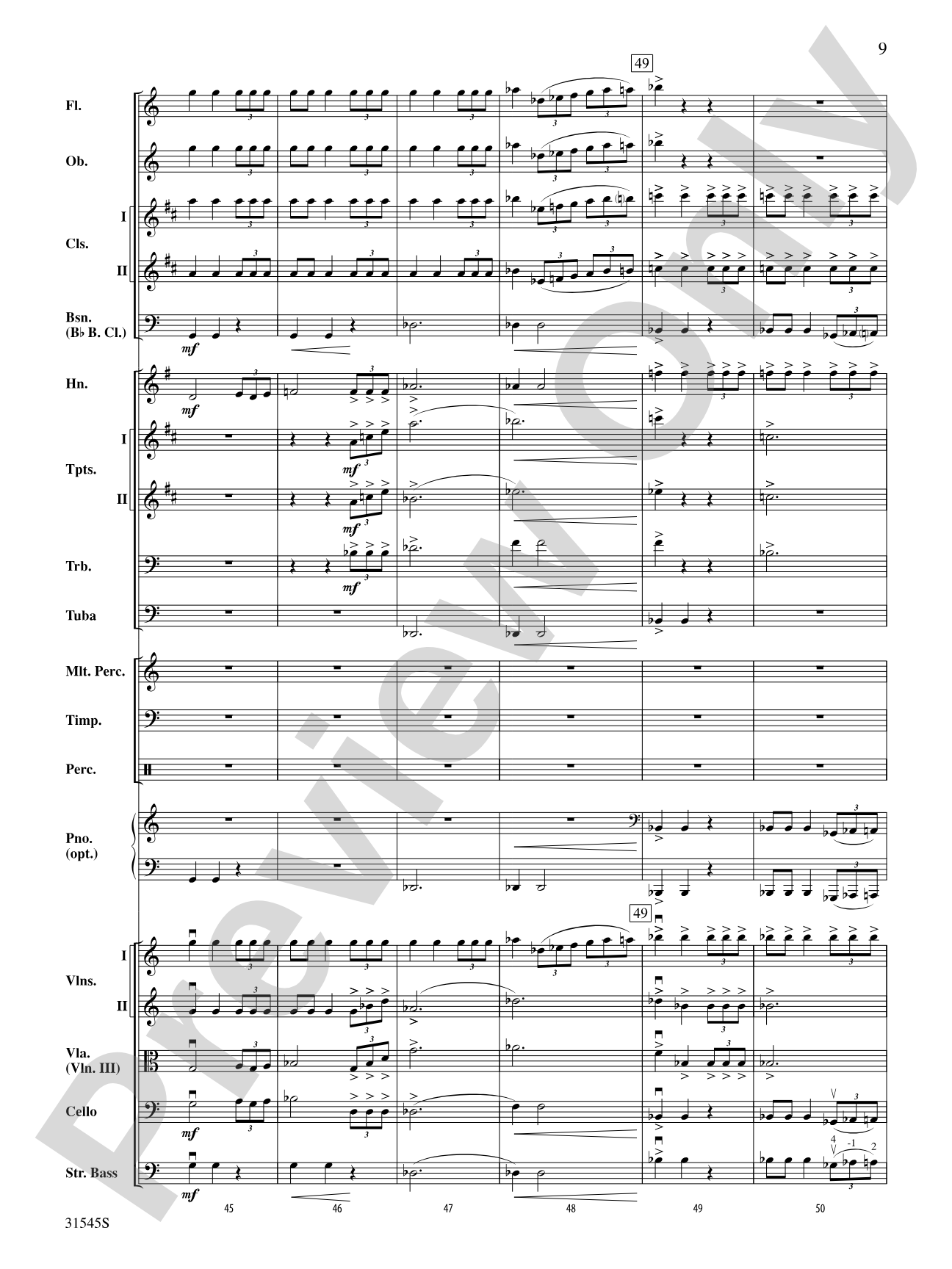 Galileo's Vision: Full Orchestra Conductor Score & Parts
