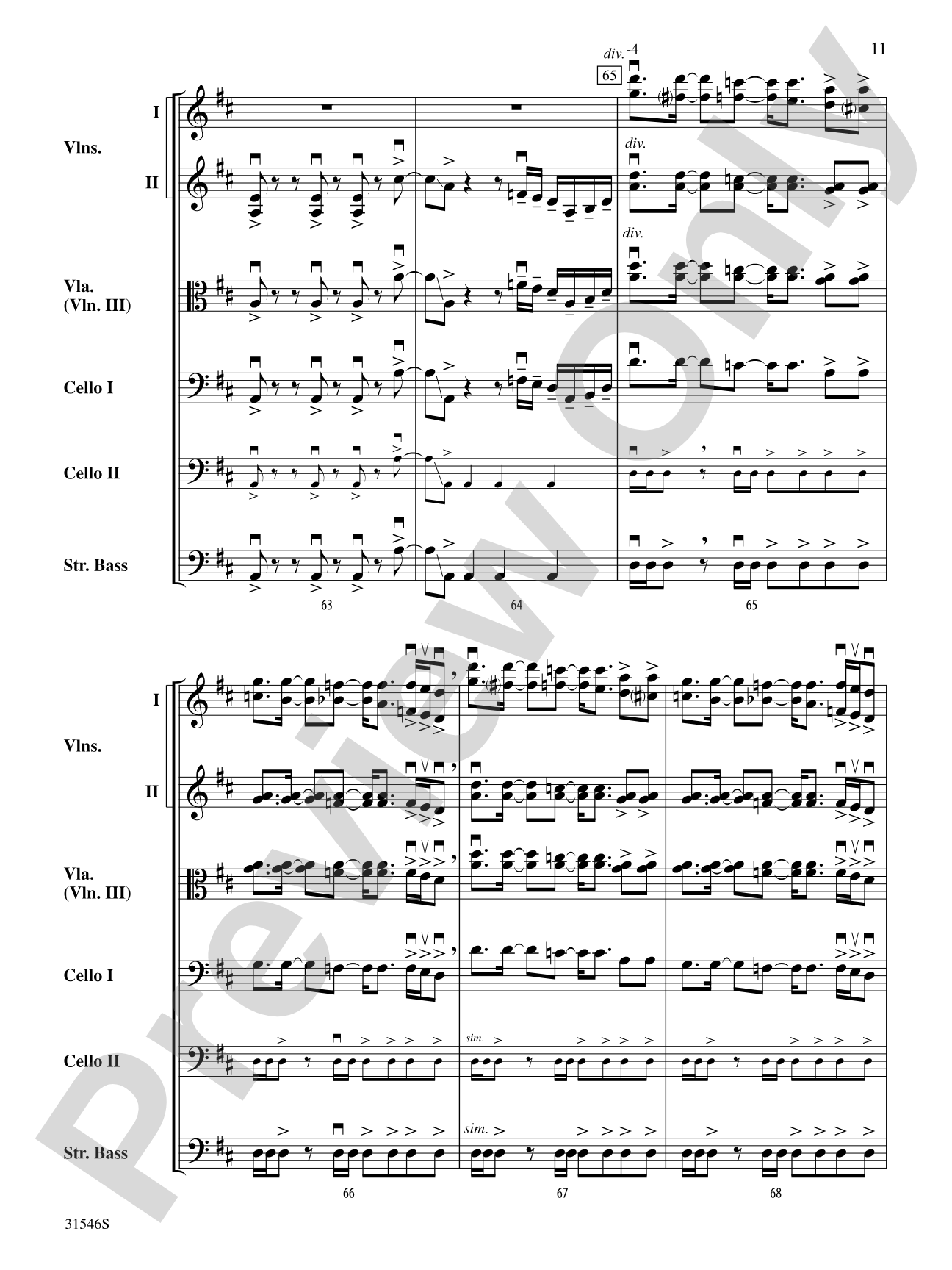 Kashmir: String Orchestra Conductor Score & Parts