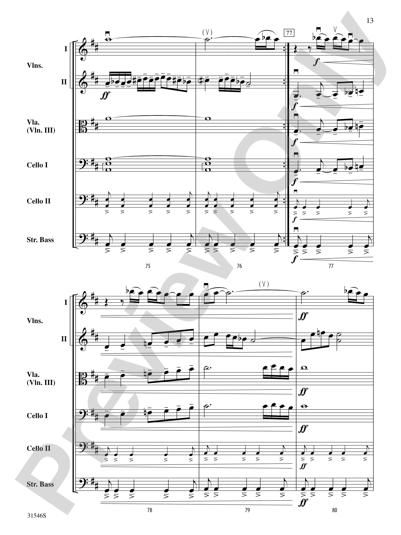 Kashmir: String Orchestra Conductor Score & Parts