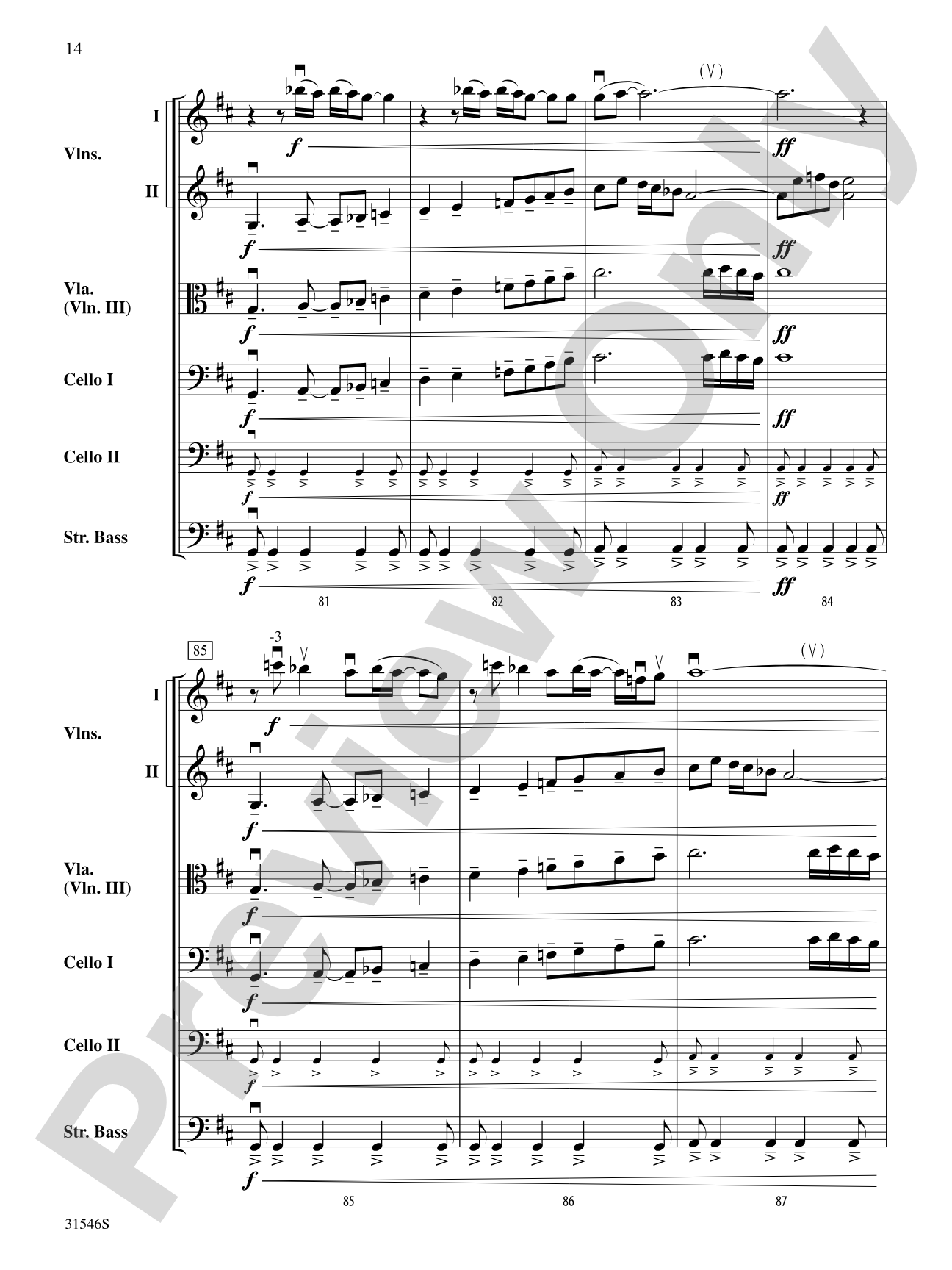 Kashmir: String Orchestra Conductor Score & Parts