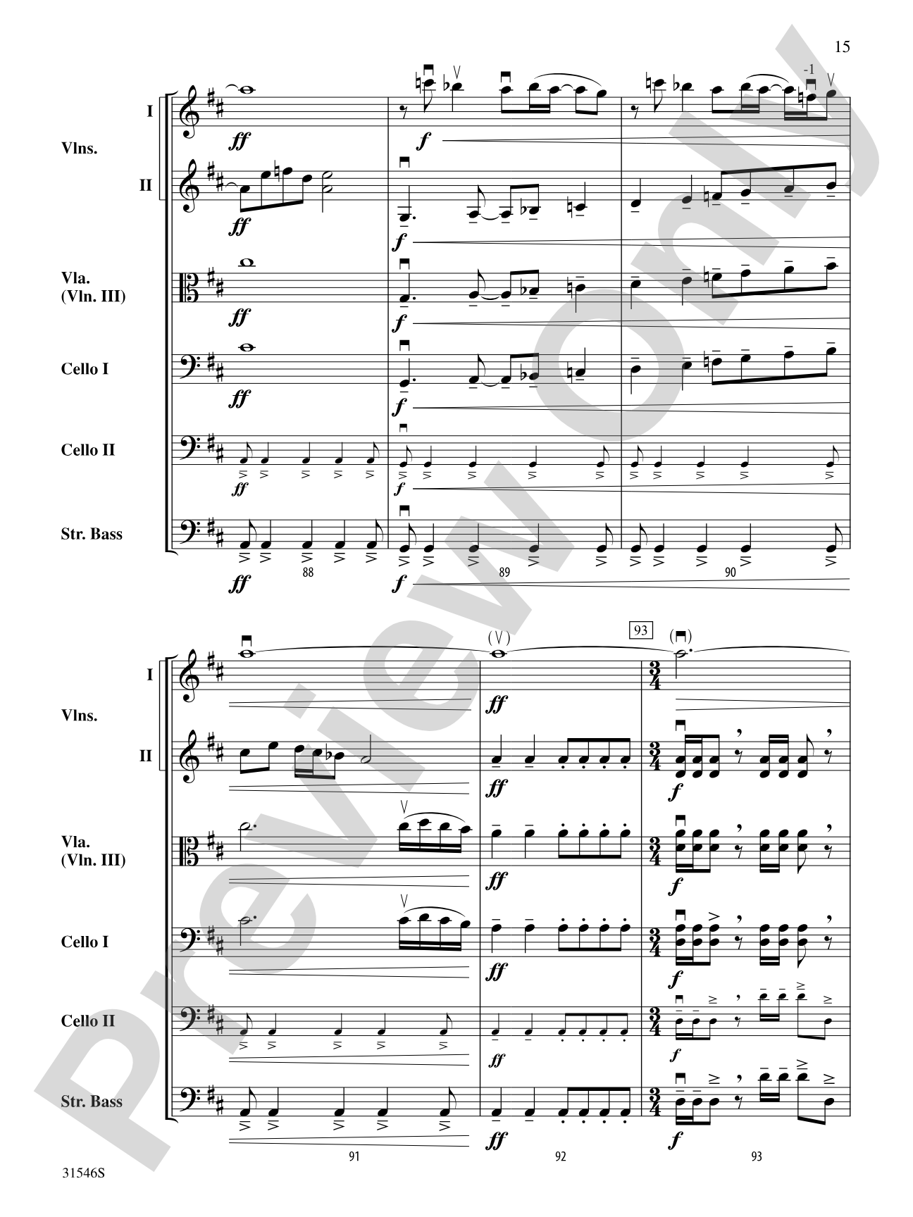 Kashmir: String Orchestra Conductor Score & Parts