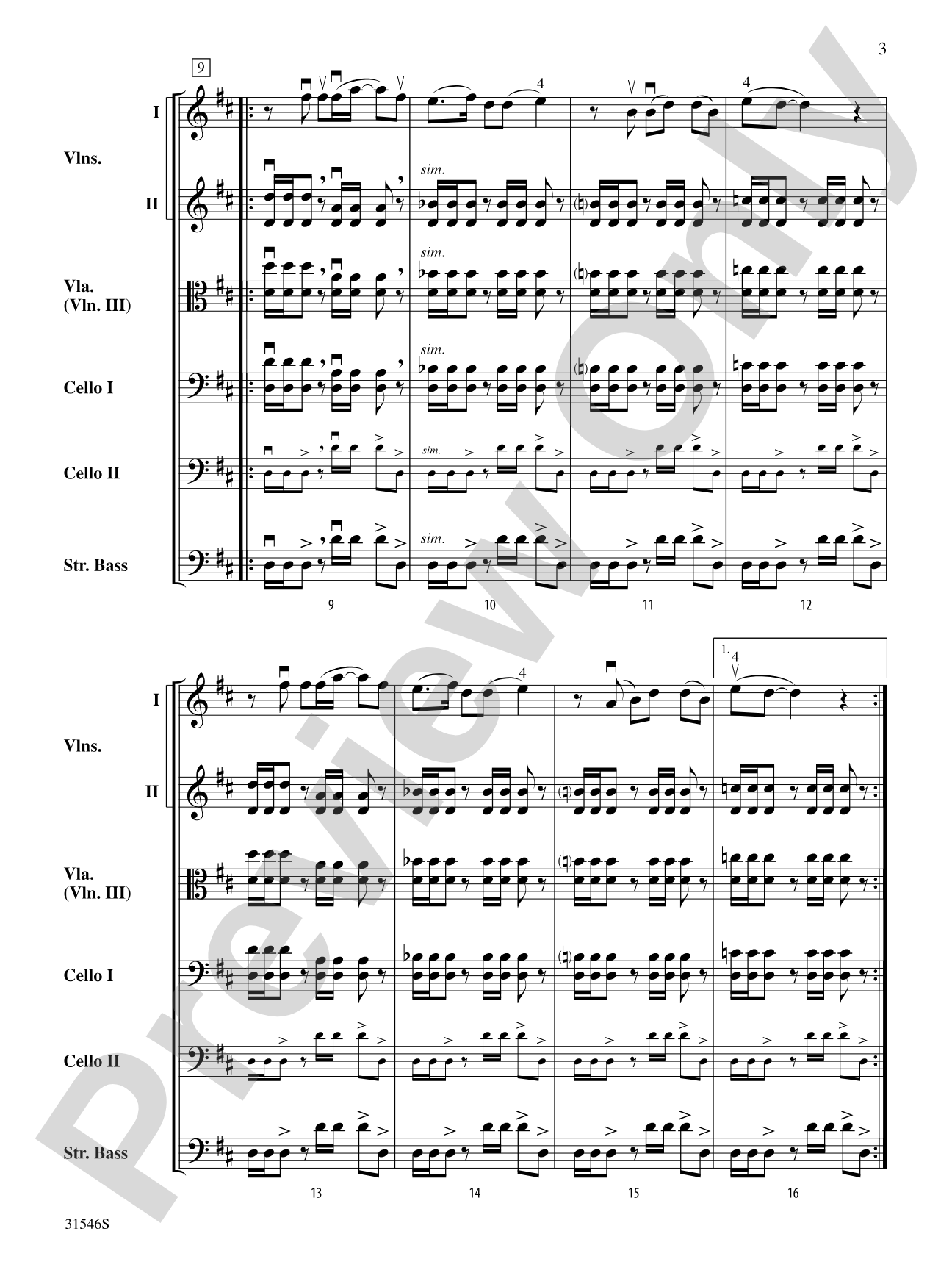 Kashmir: String Orchestra Conductor Score & Parts
