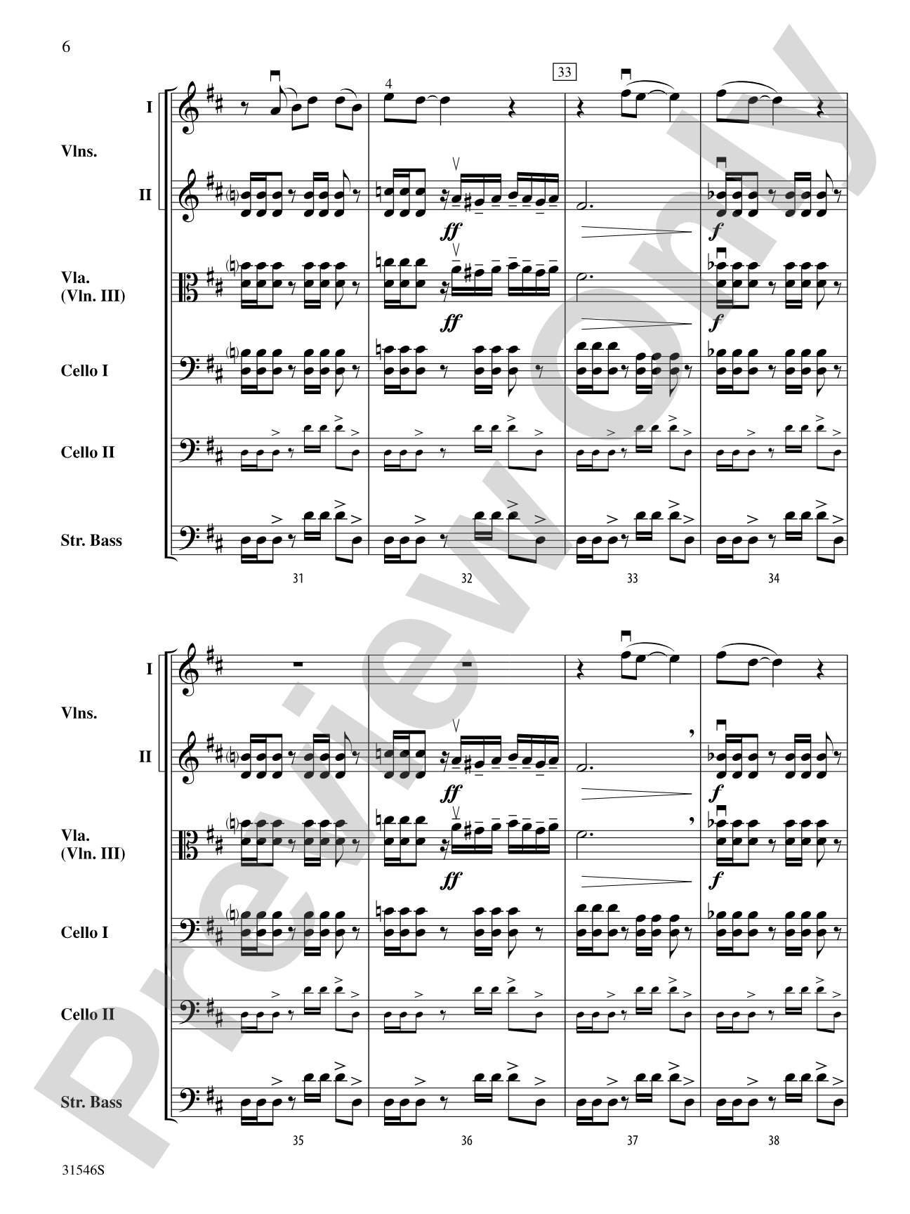 Kashmir: String Orchestra Conductor Score & Parts