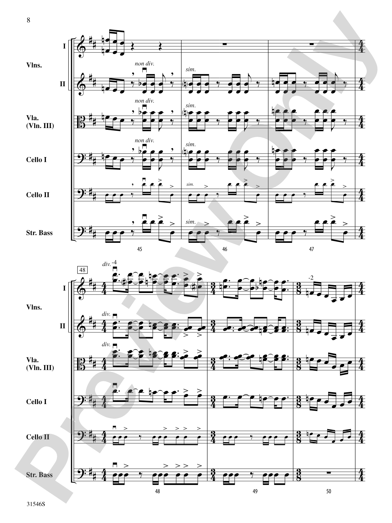 Kashmir: String Orchestra Conductor Score & Parts