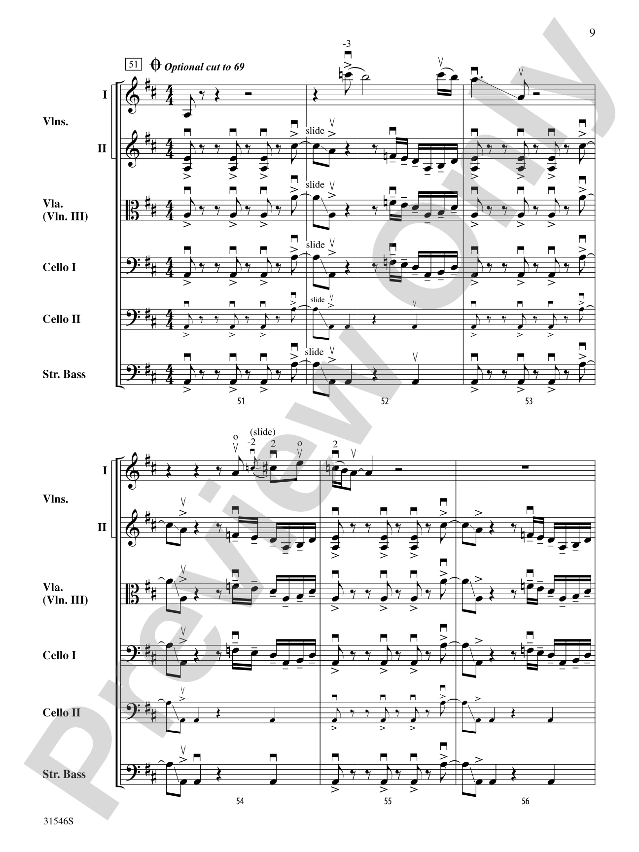 Kashmir: String Orchestra Conductor Score & Parts