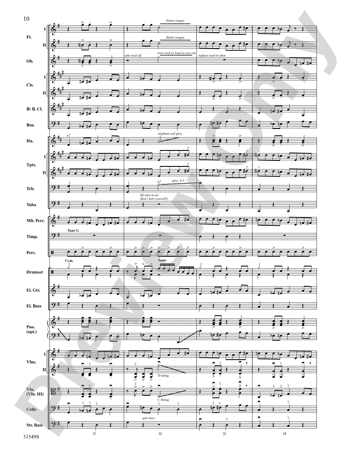 Wipe Out: Full Orchestra Conductor Score & Parts