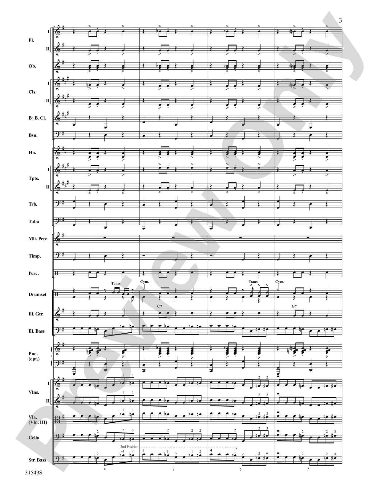 Wipe Out: Full Orchestra Conductor Score & Parts