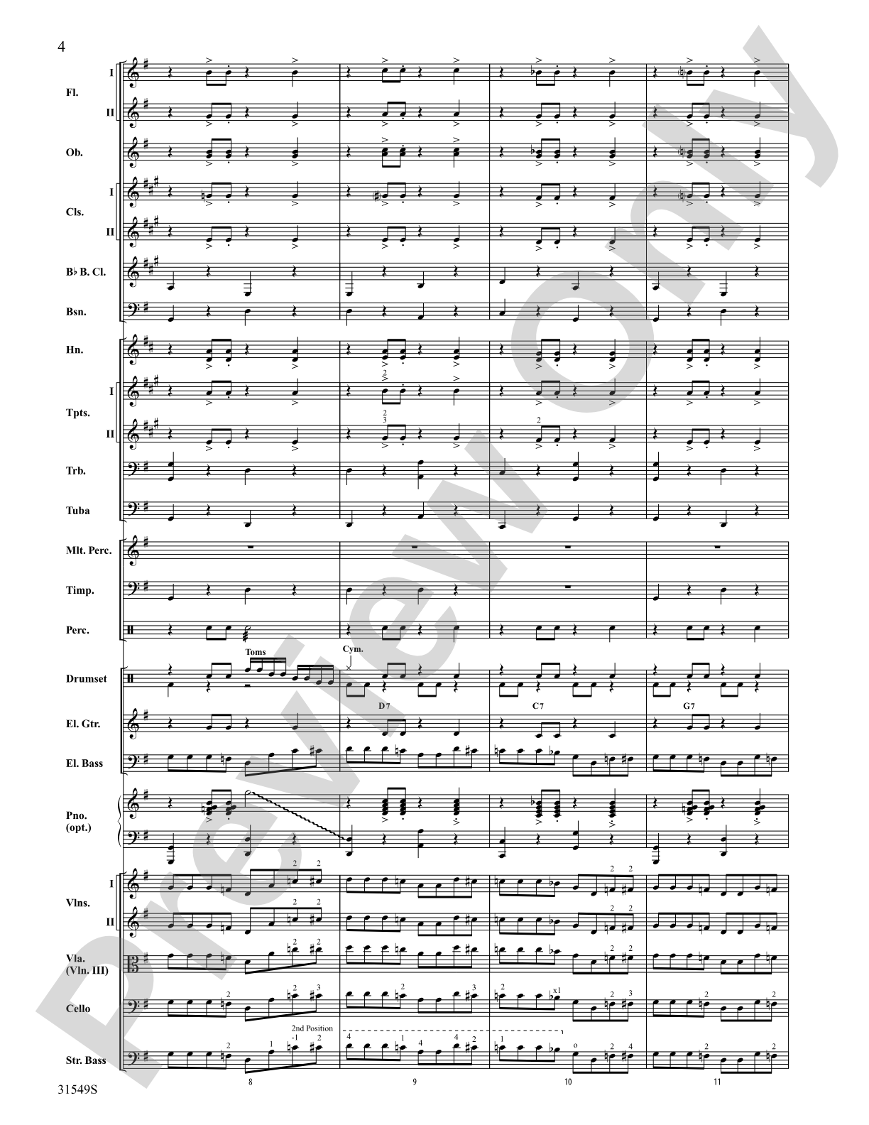 Wipe Out: Full Orchestra Conductor Score & Parts