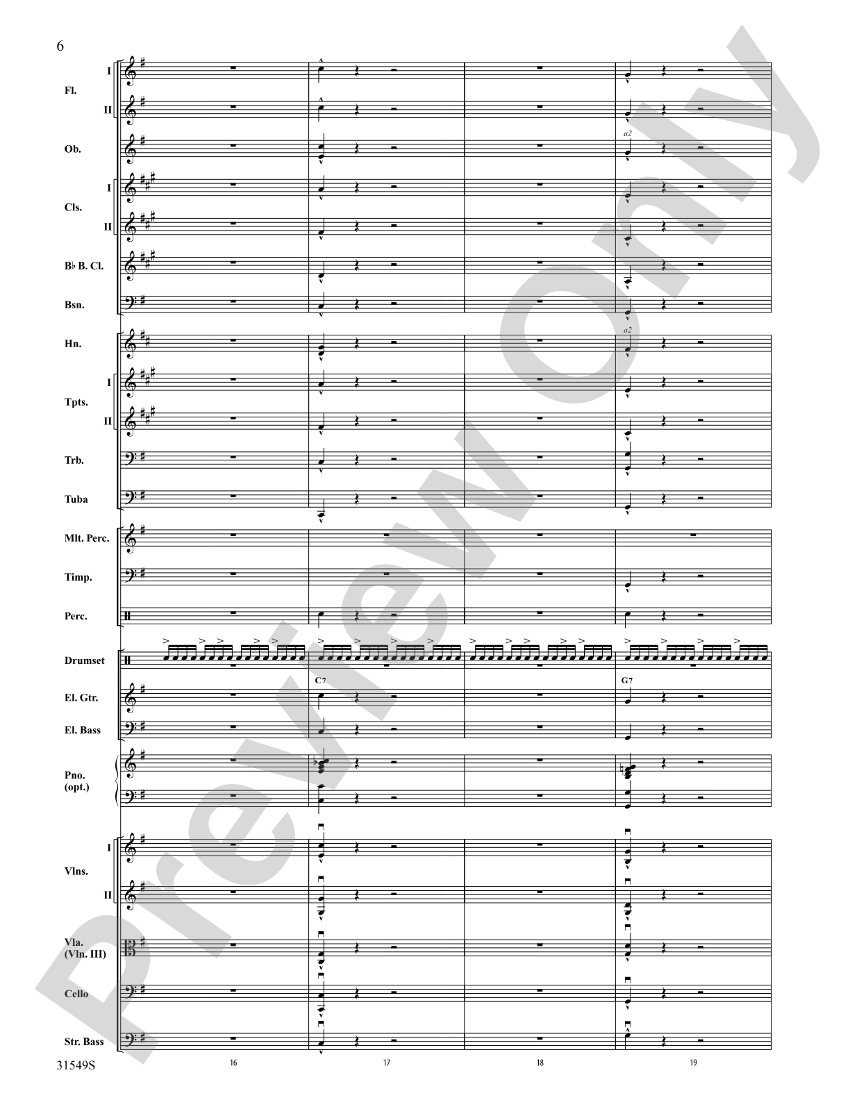 Wipe Out: Full Orchestra Conductor Score & Parts