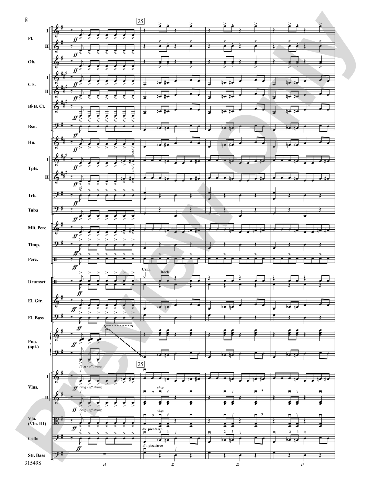 Wipe Out: Full Orchestra Conductor Score & Parts