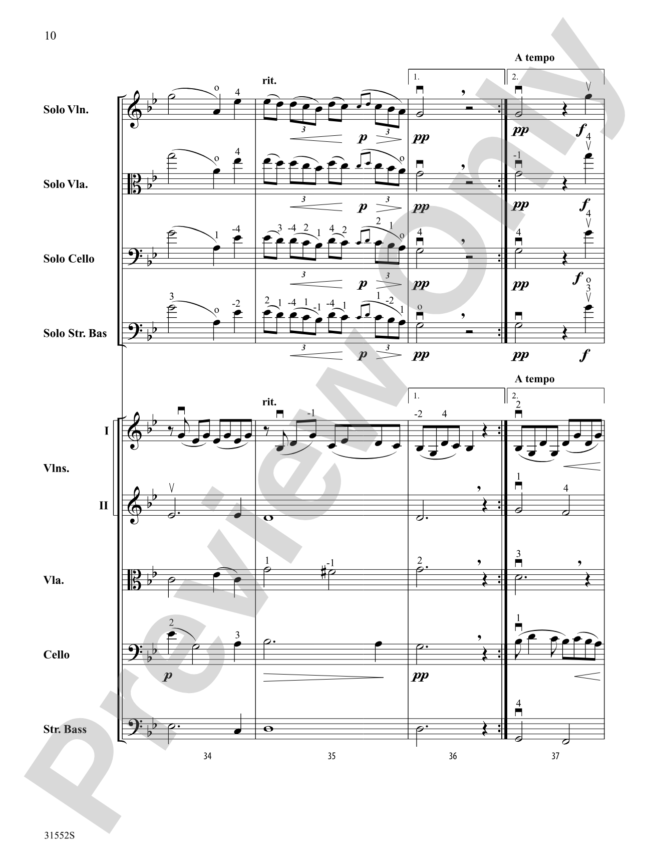 Nina: String Orchestra Conductor Score & Parts