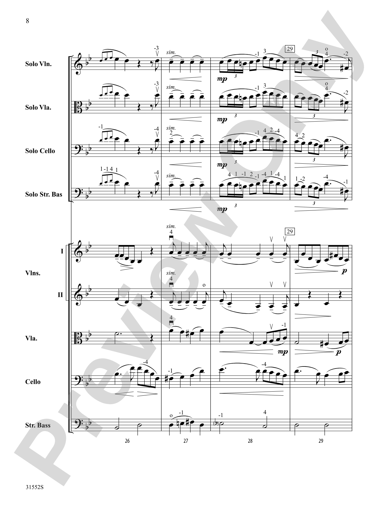Nina: String Orchestra Conductor Score & Parts