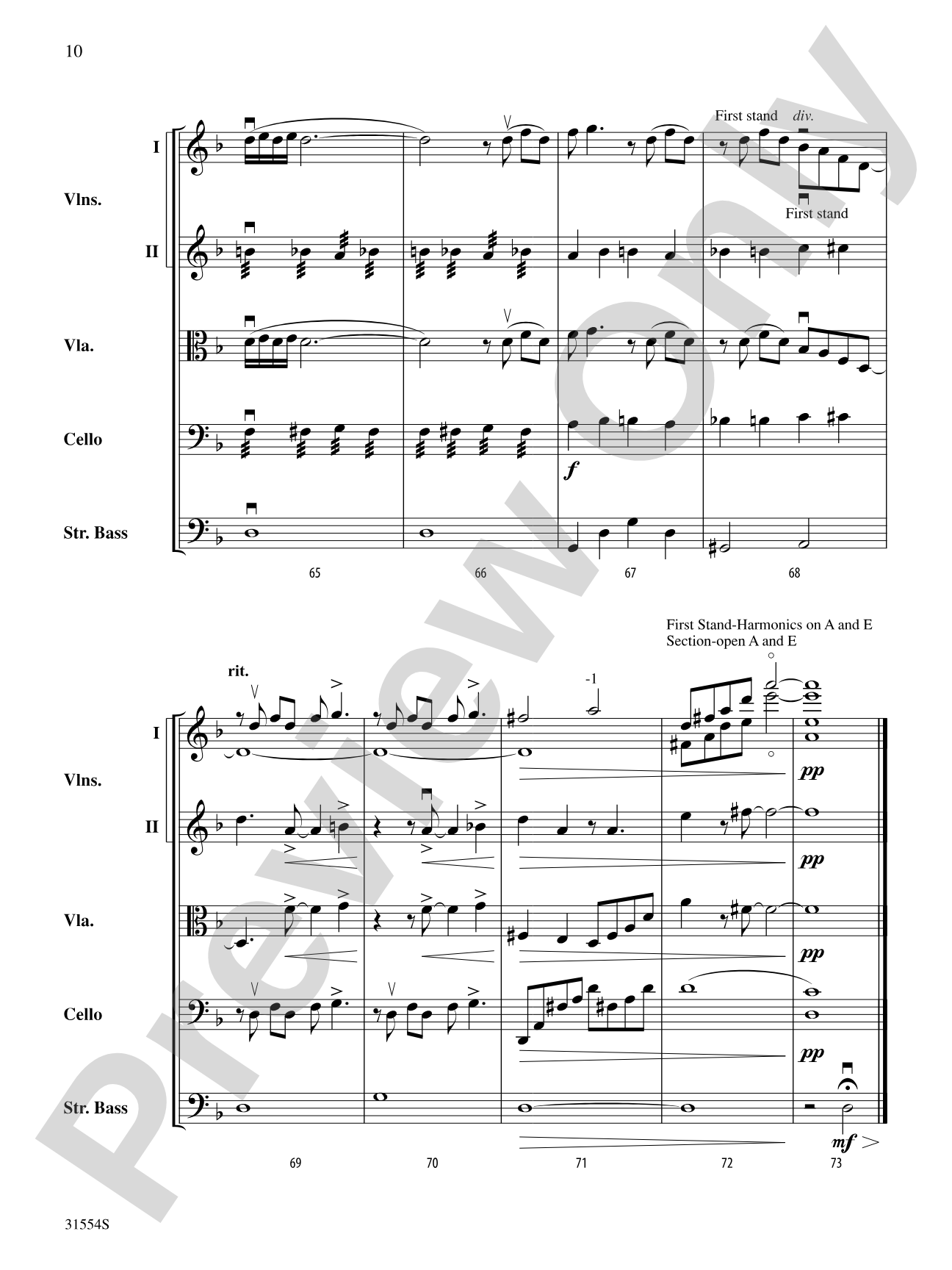 Prelude II: String Orchestra Conductor Score & Parts