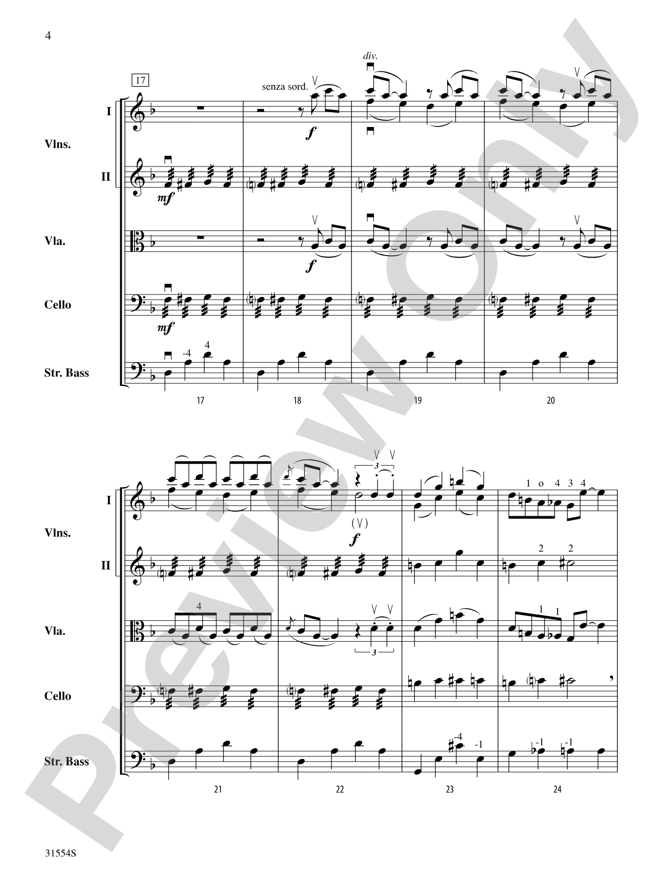 Prelude II: String Orchestra Conductor Score & Parts