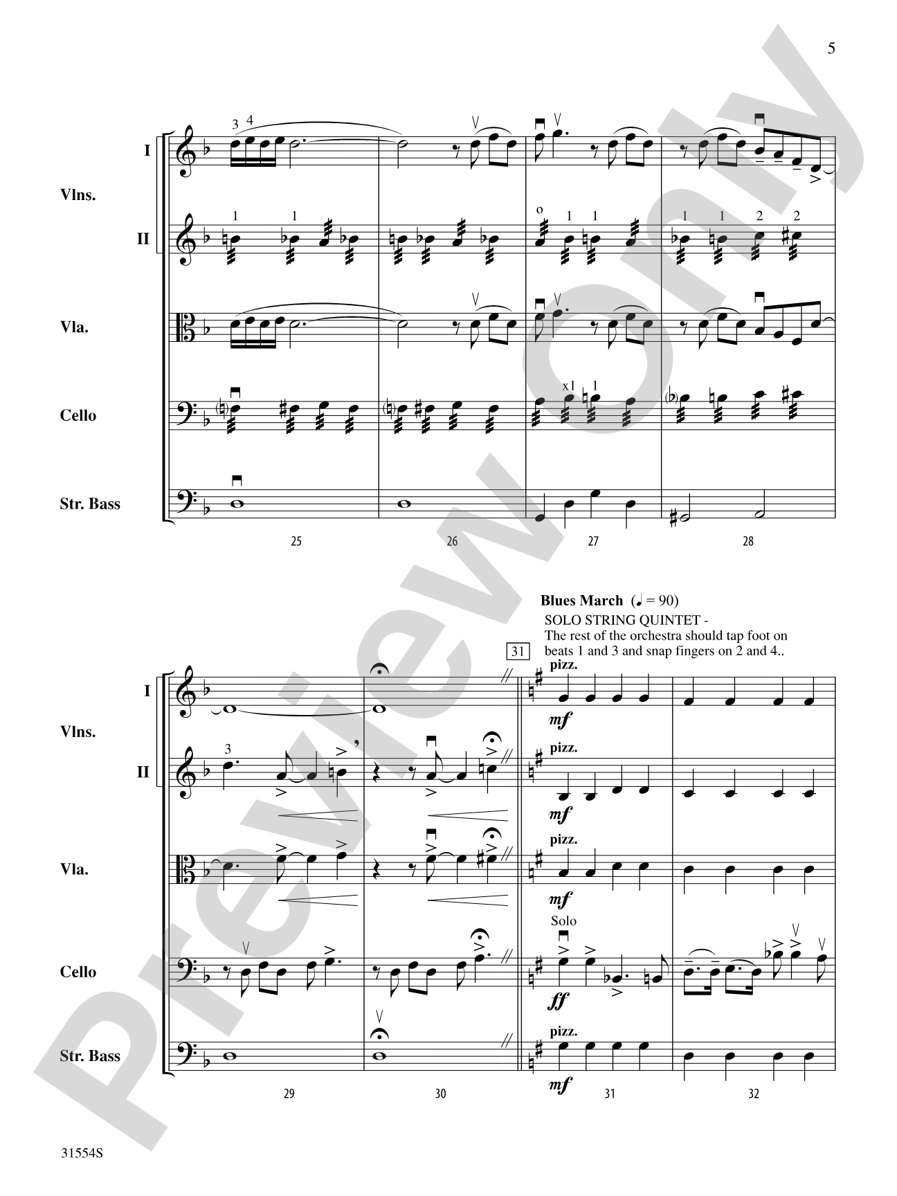 Prelude II: String Orchestra Conductor Score & Parts
