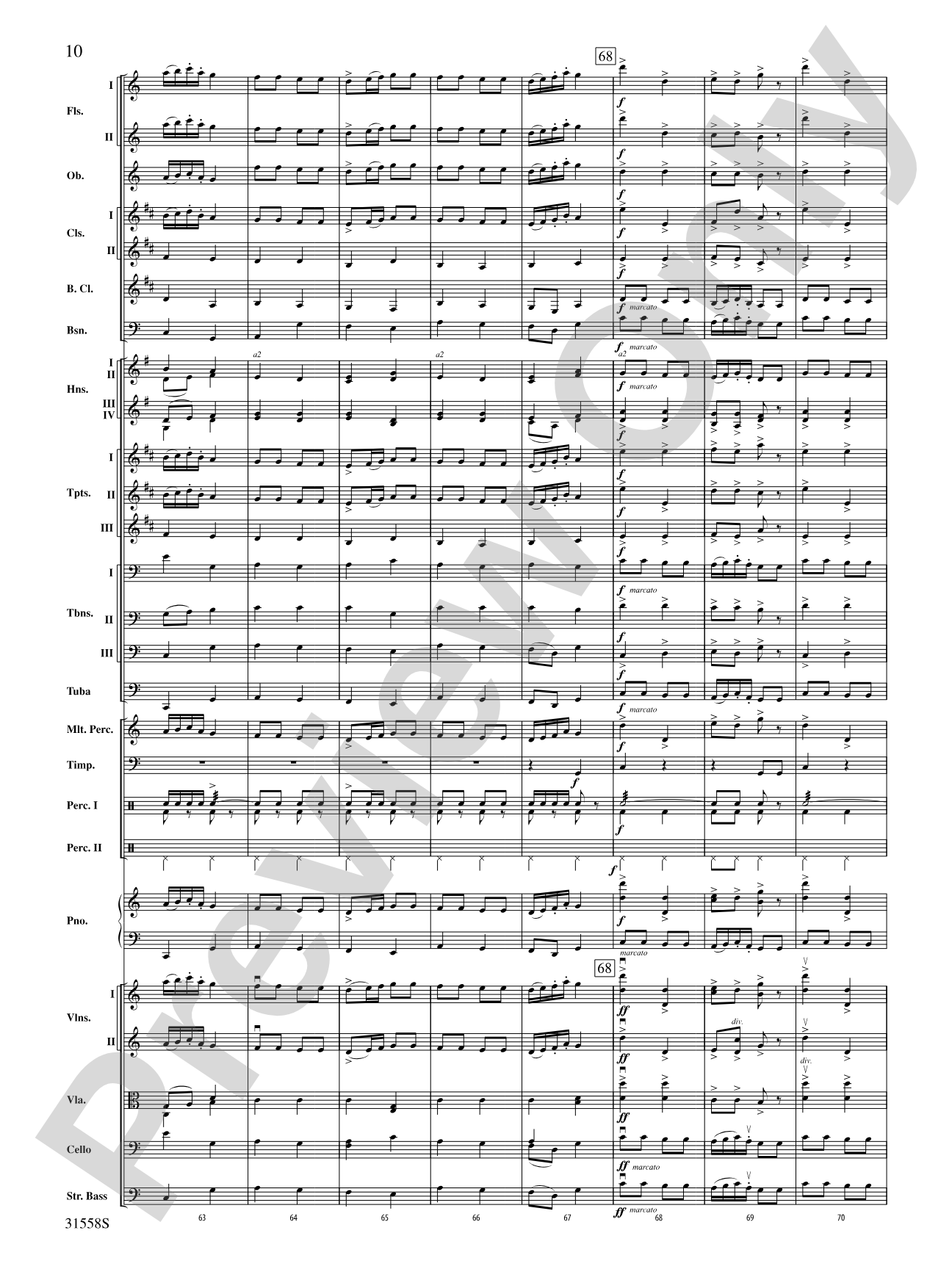 Serenade for Strings Mvt. IV Finale (Tema Ruso): Full Orchestra Conductor Score & Parts