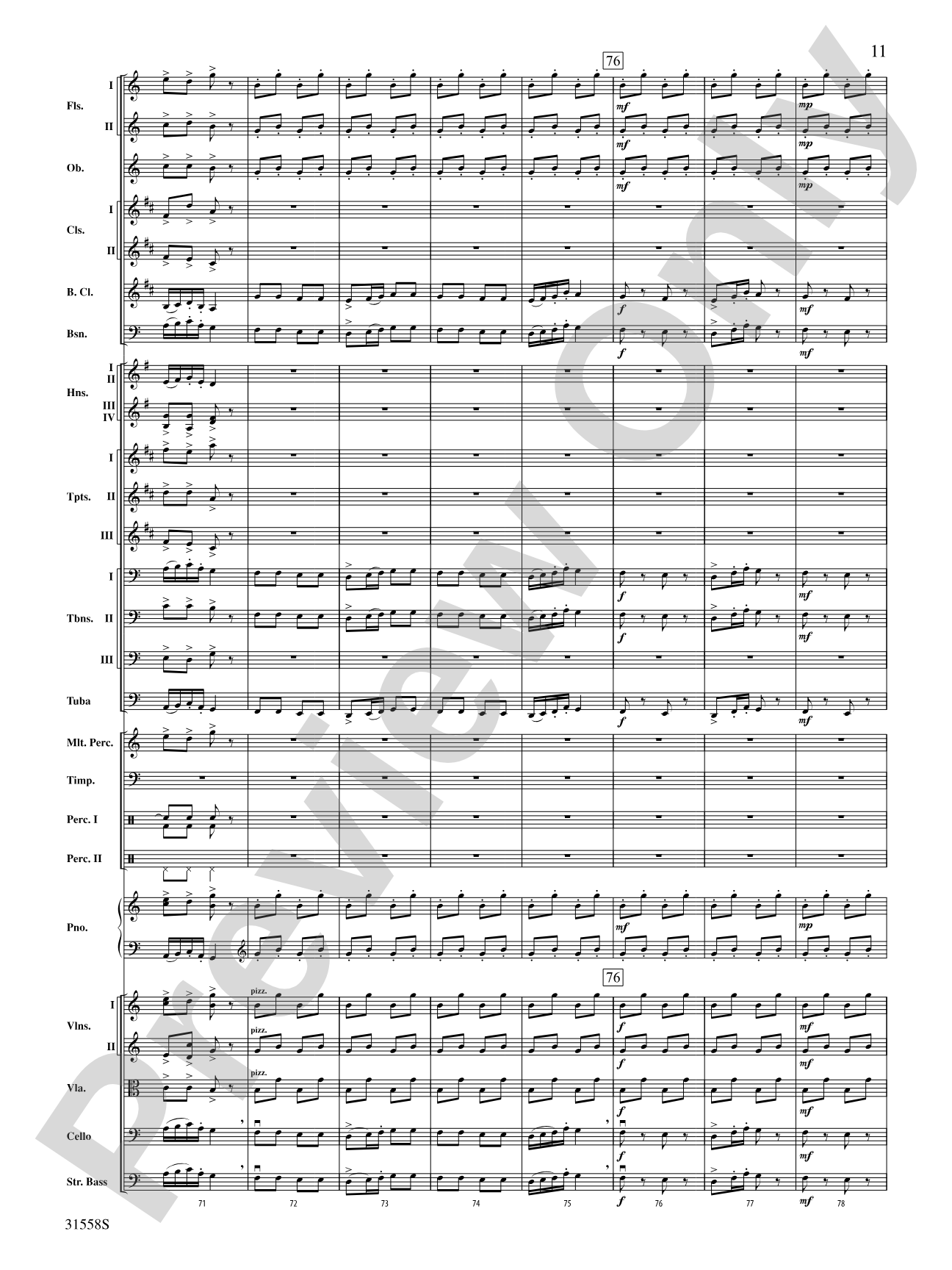 Serenade for Strings Mvt. IV Finale (Tema Ruso): Full Orchestra Conductor Score & Parts