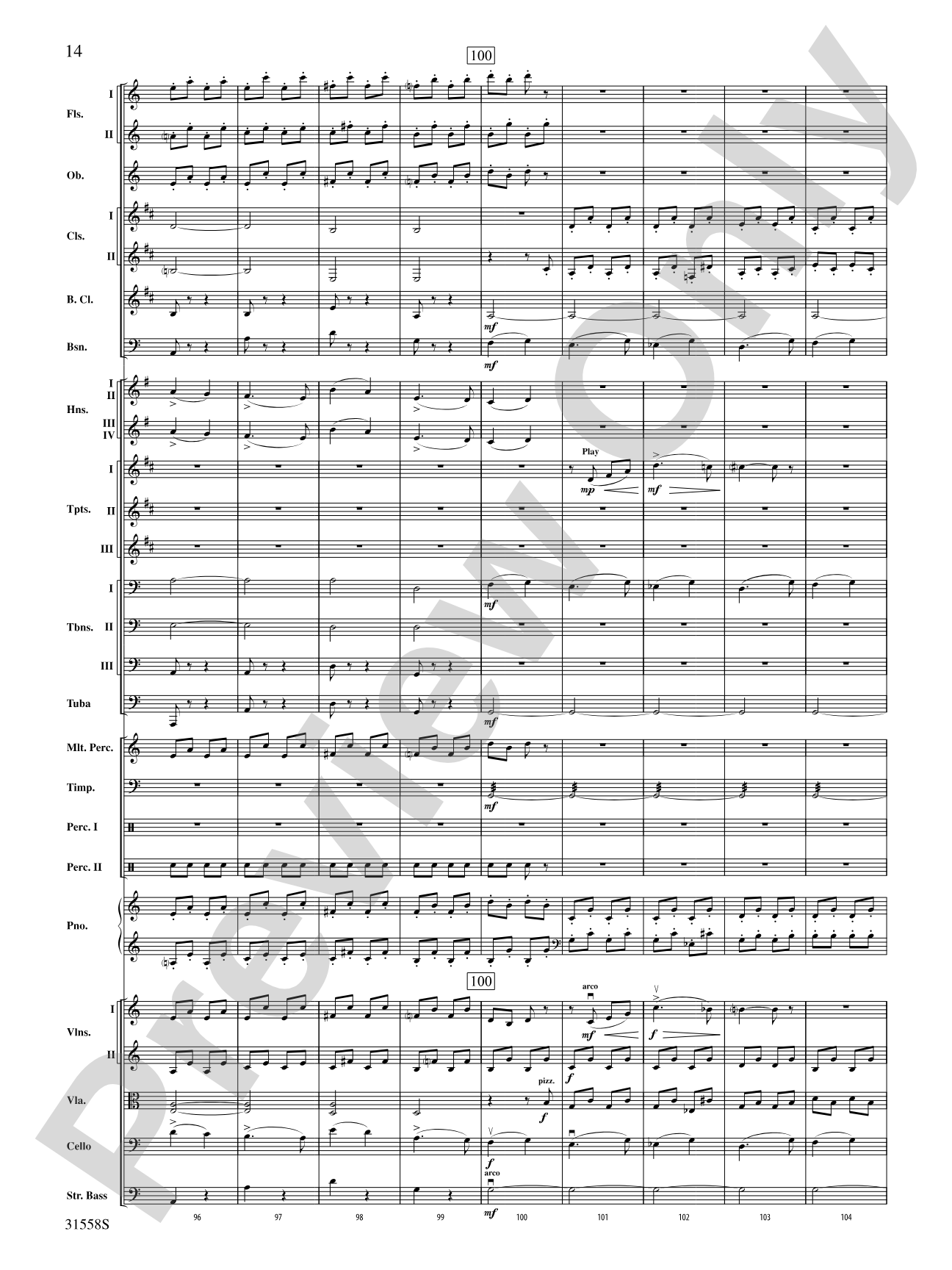 Serenade for Strings Mvt. IV Finale (Tema Ruso): Full Orchestra Conductor Score & Parts