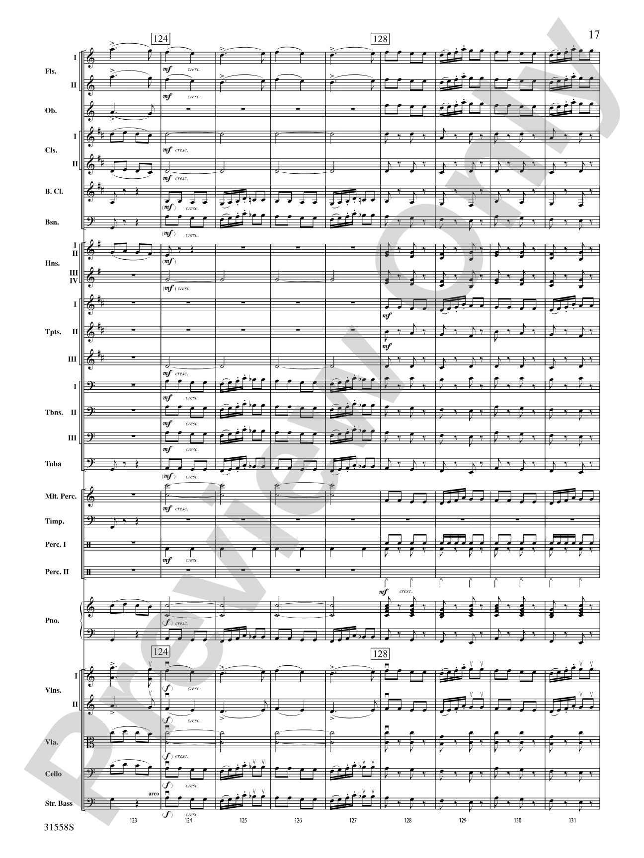 Serenade for Strings Mvt. IV Finale (Tema Ruso): Full Orchestra Conductor Score & Parts