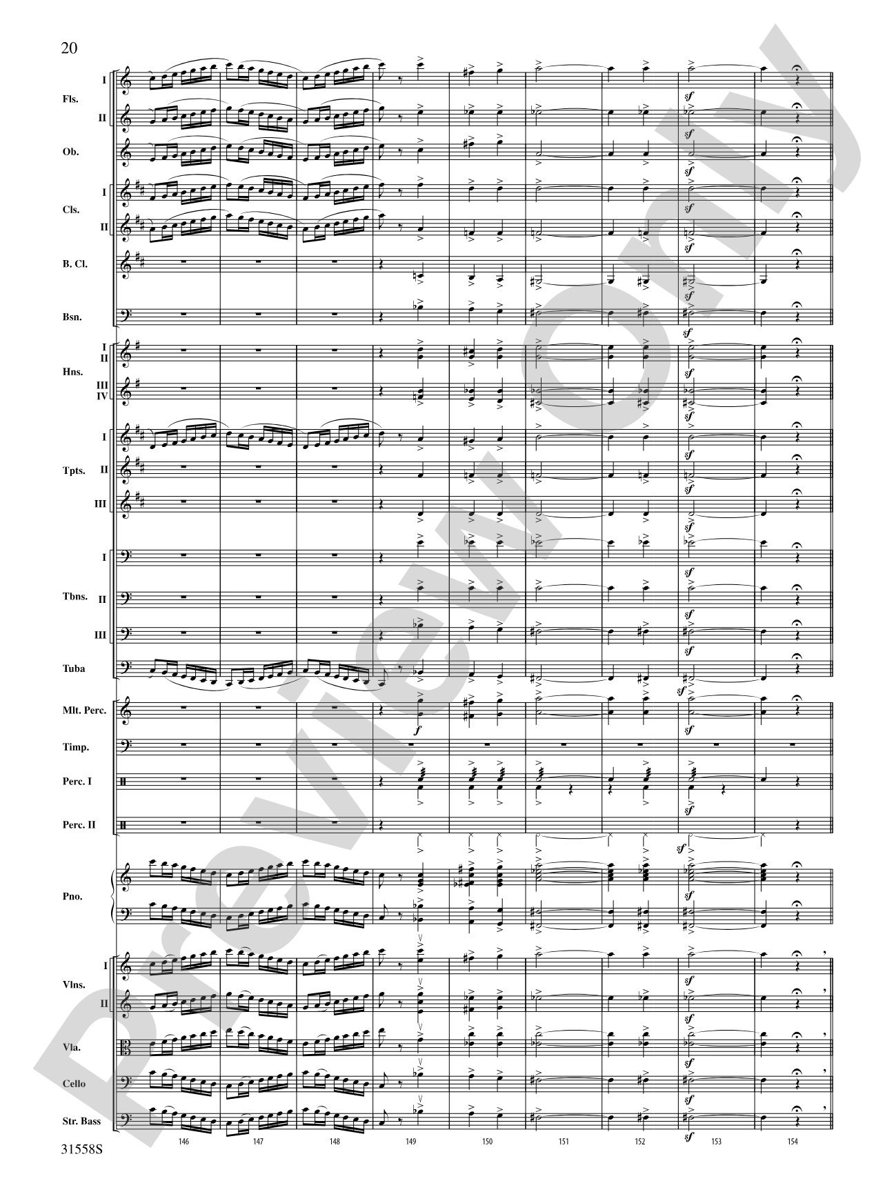 Serenade for Strings Mvt. IV Finale (Tema Ruso): Full Orchestra Conductor Score & Parts