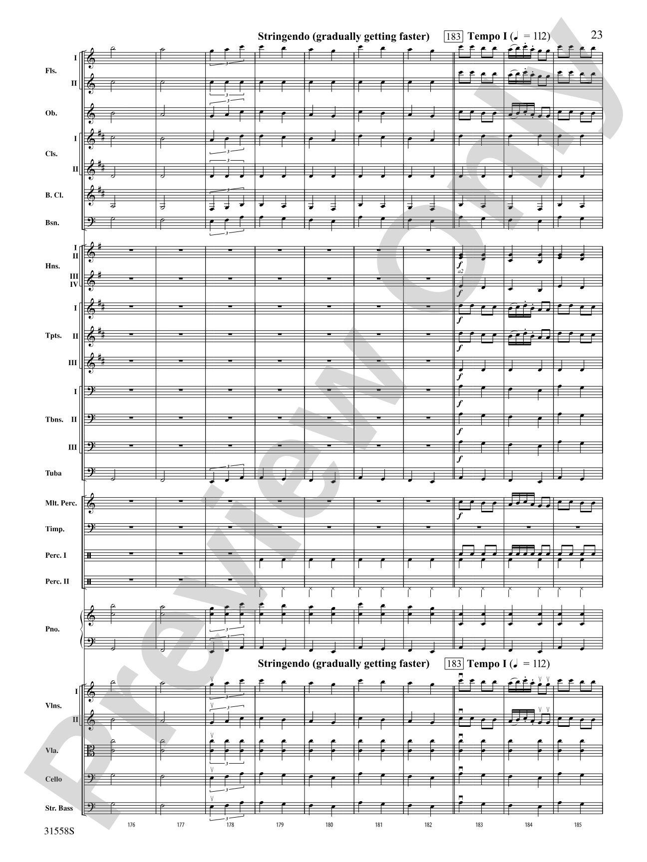 Serenade for Strings Mvt. IV Finale (Tema Ruso): Full Orchestra Conductor Score & Parts