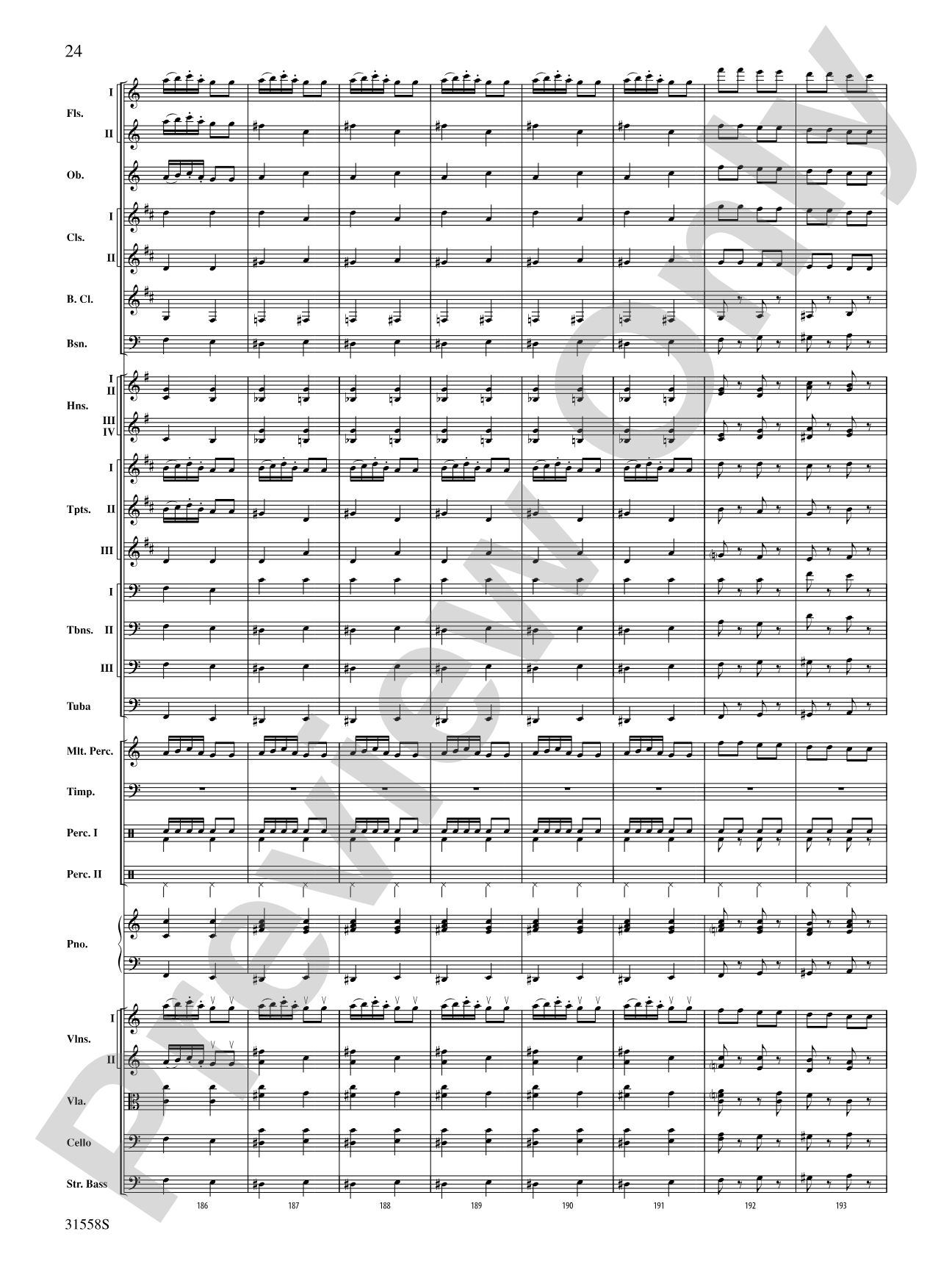 Serenade for Strings Mvt. IV Finale (Tema Ruso): Full Orchestra Conductor Score & Parts