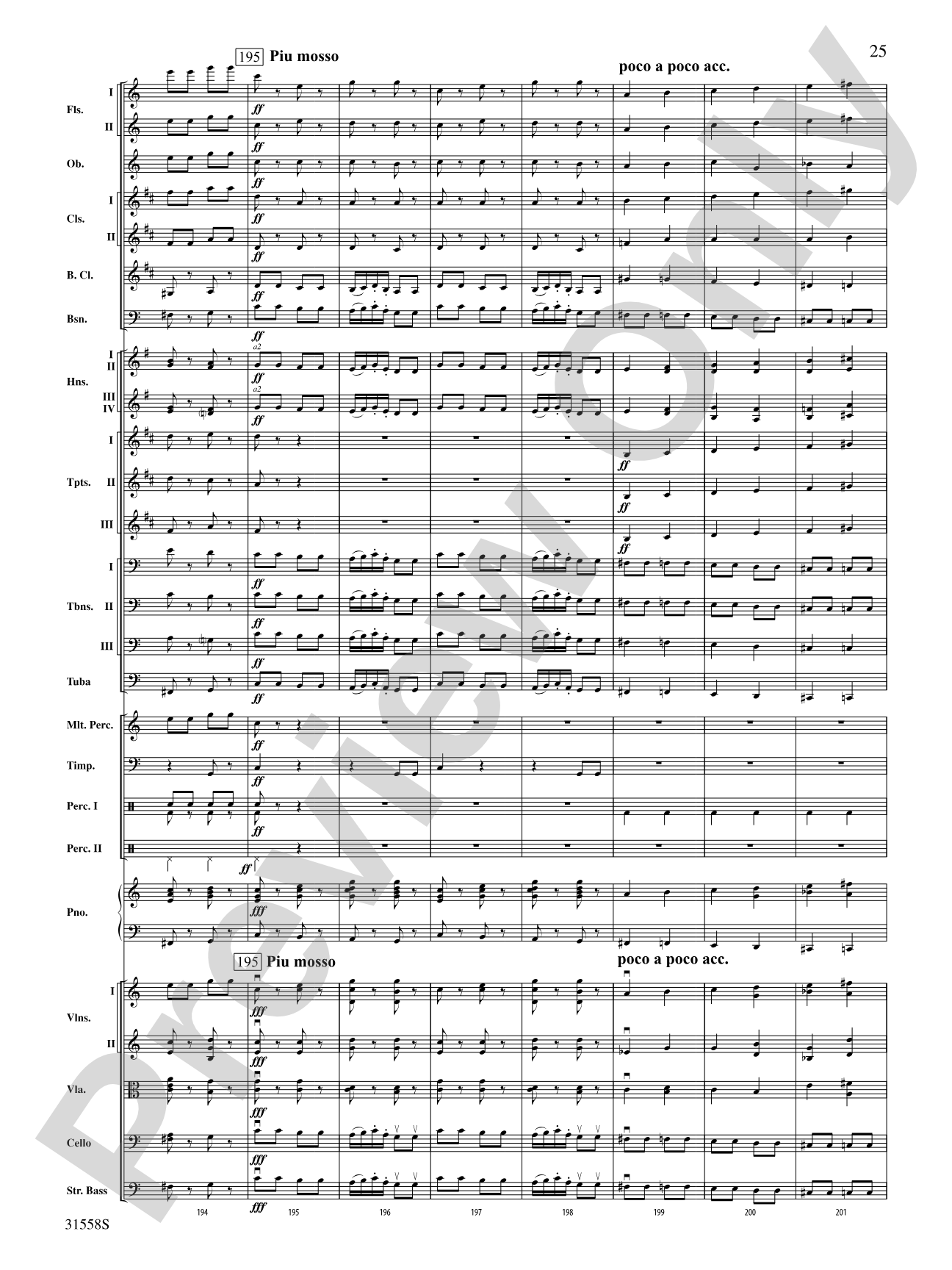 Serenade for Strings Mvt. IV Finale (Tema Ruso): Full Orchestra Conductor Score & Parts
