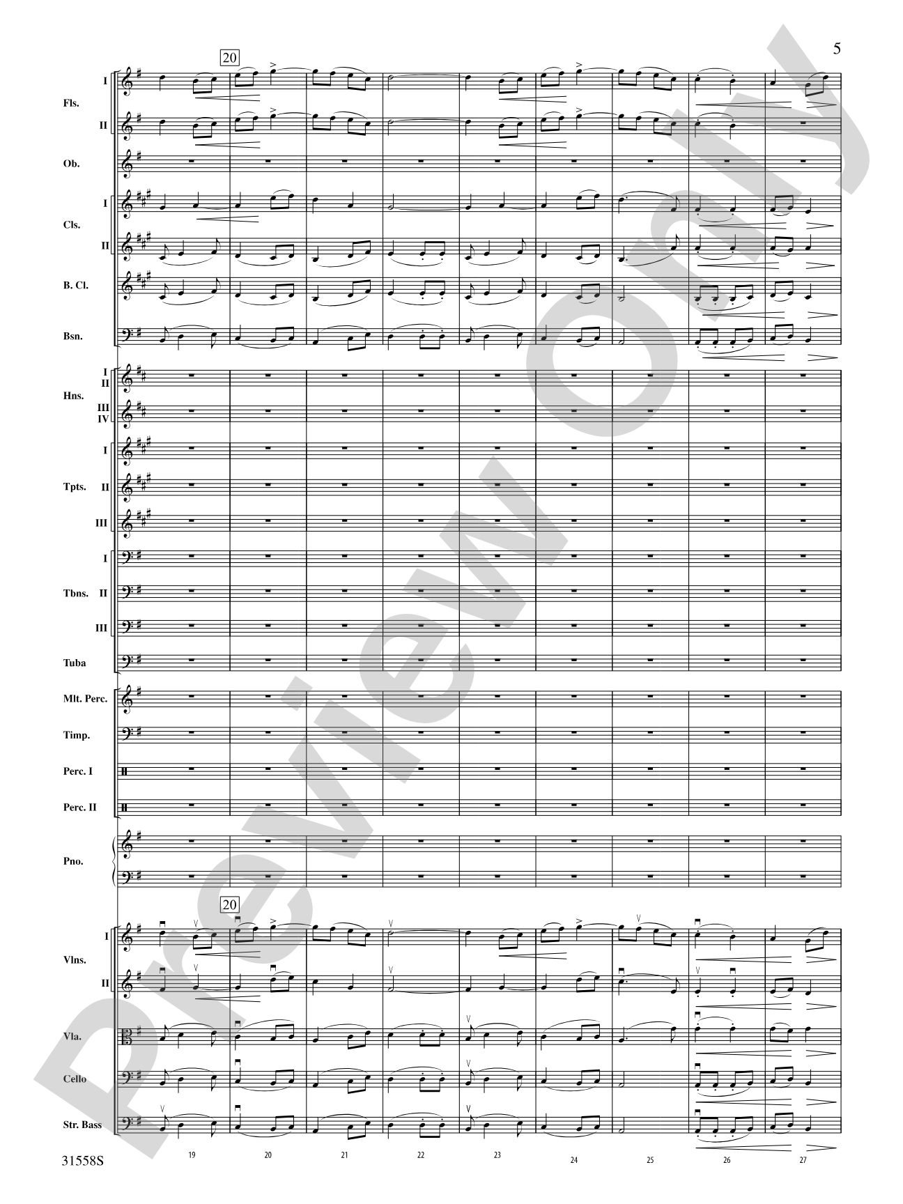 Serenade for Strings Mvt. IV Finale (Tema Ruso): Full Orchestra Conductor Score & Parts