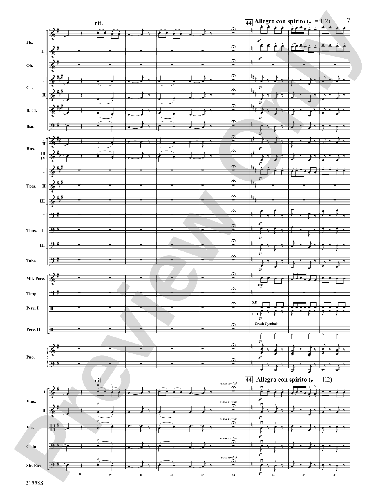 Serenade for Strings Mvt. IV Finale (Tema Ruso): Full Orchestra Conductor Score & Parts