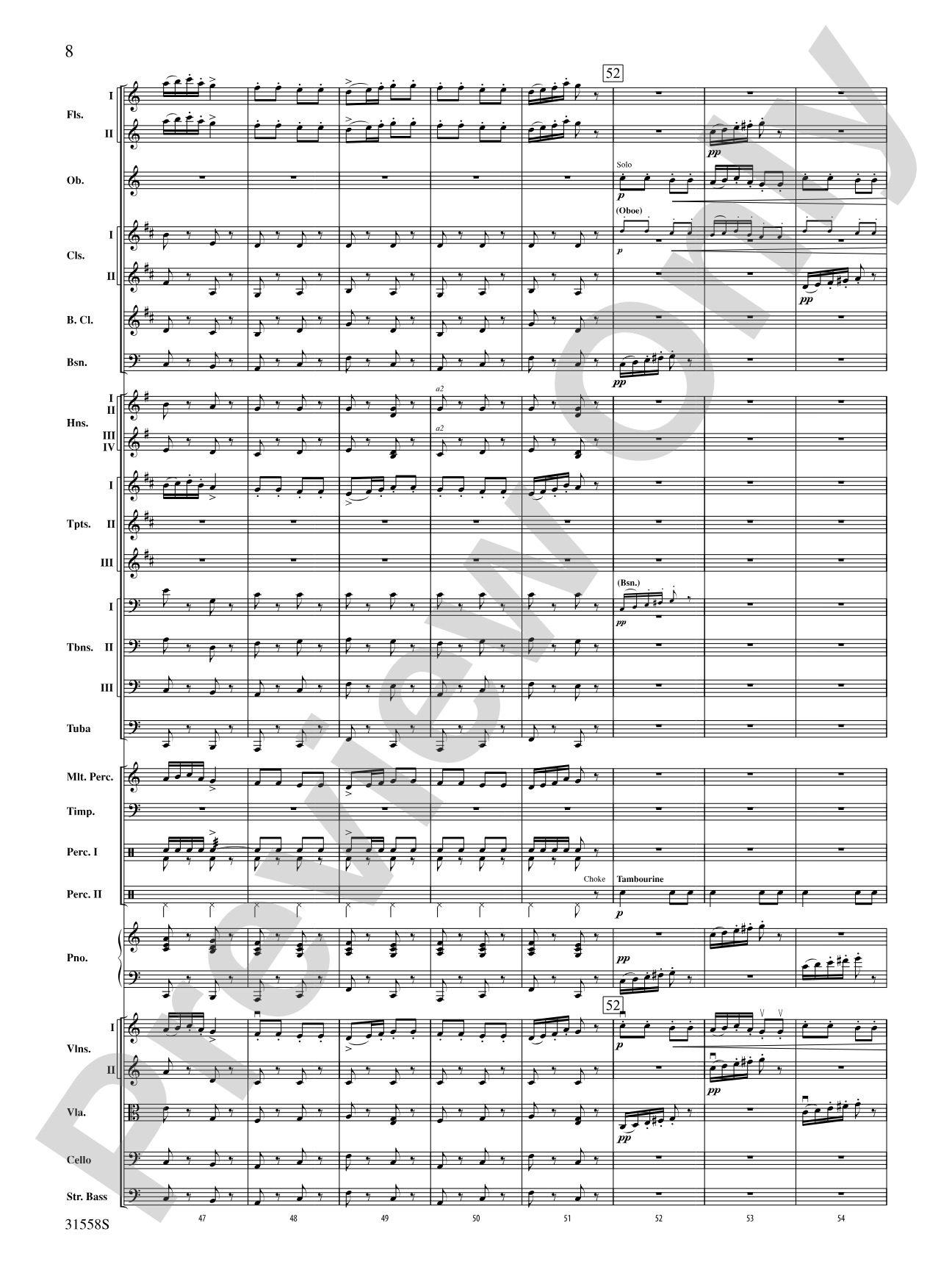 Serenade for Strings Mvt. IV Finale (Tema Ruso): Full Orchestra Conductor Score & Parts