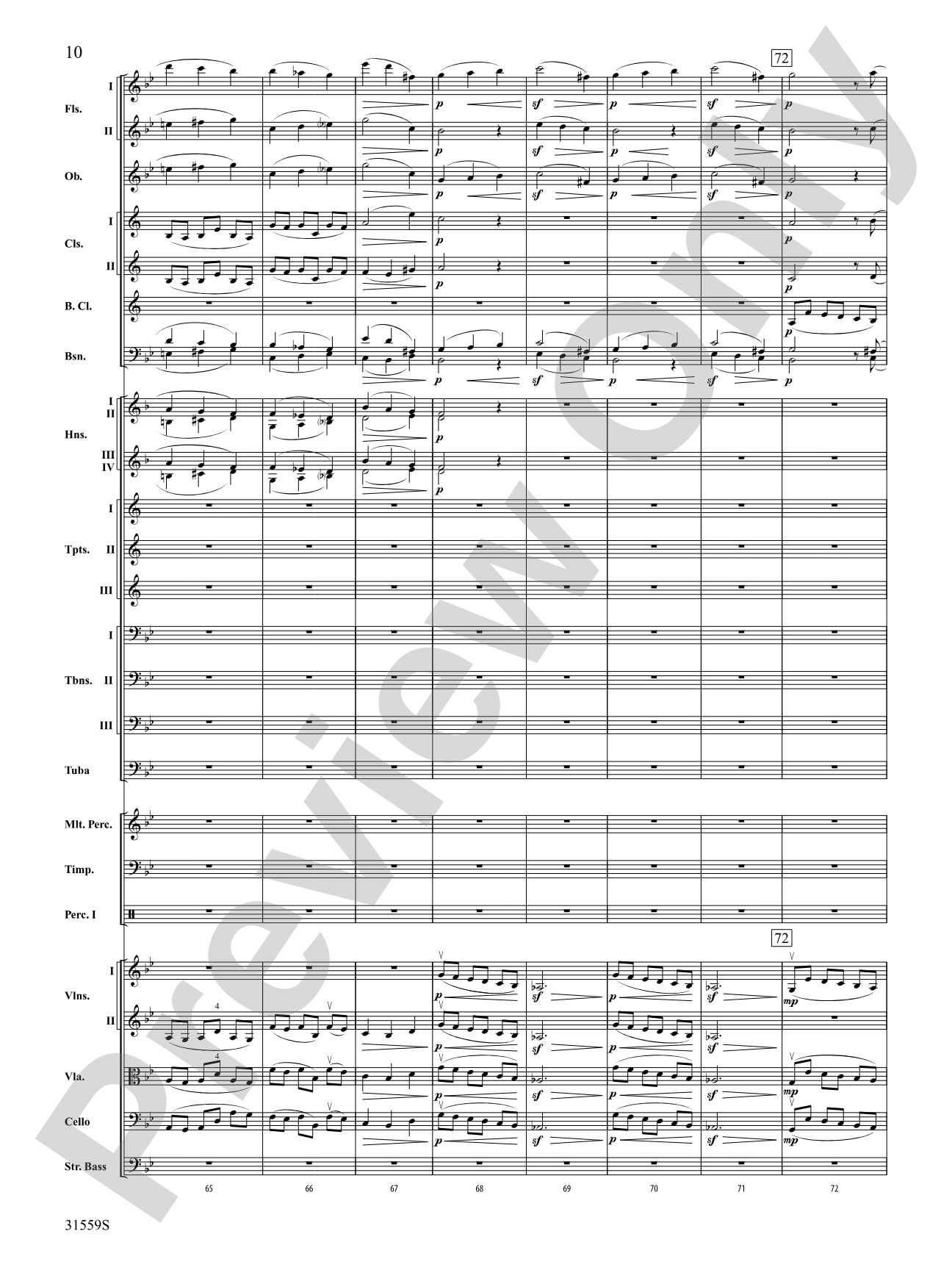 Variations on a Theme by Haydn: Full Orchestra Conductor Score & Parts