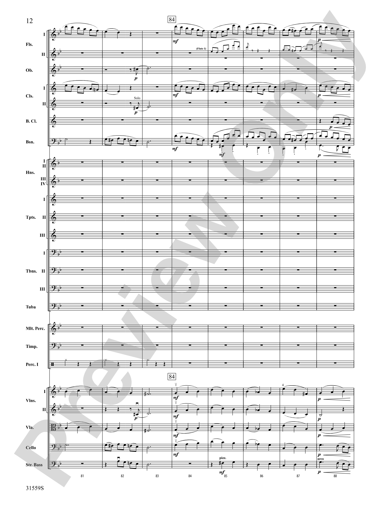 Variations on a Theme by Haydn: Full Orchestra Conductor Score & Parts