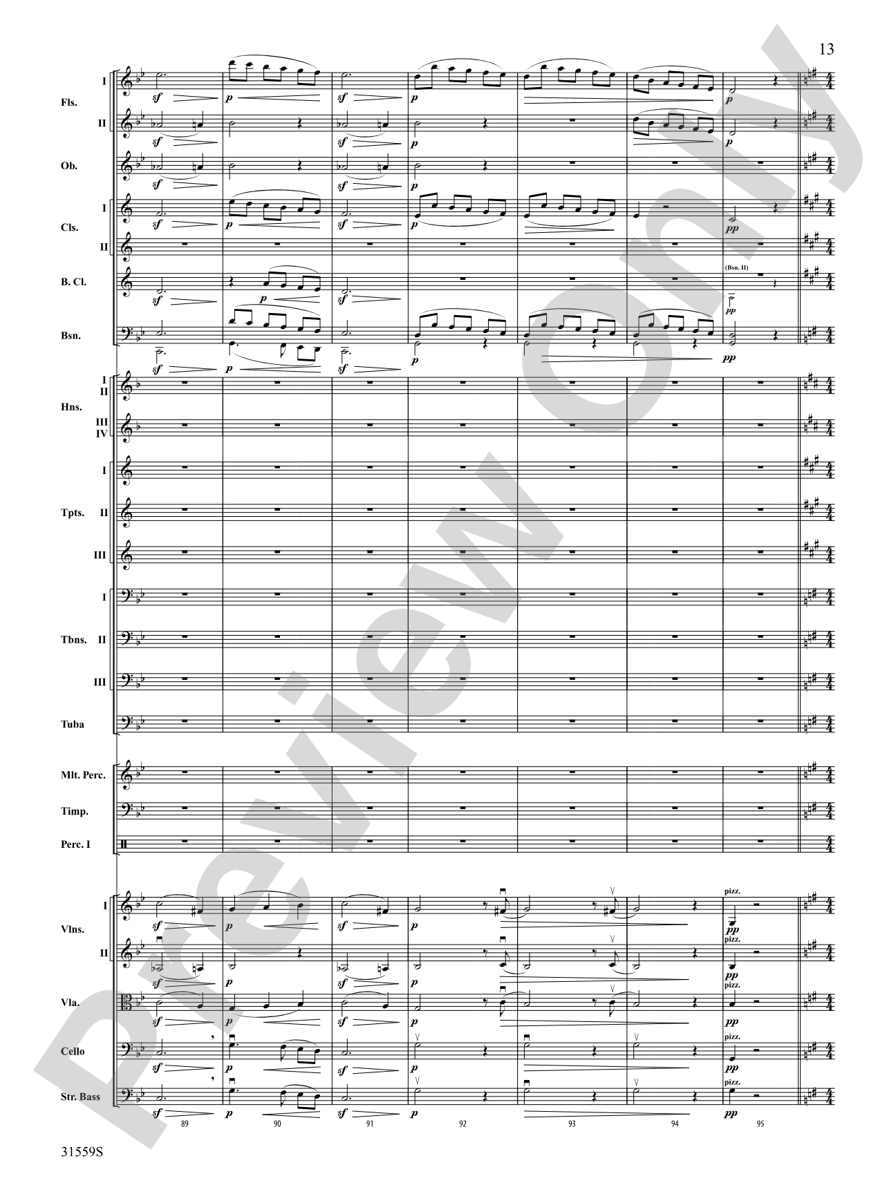 Variations on a Theme by Haydn: Full Orchestra Conductor Score & Parts