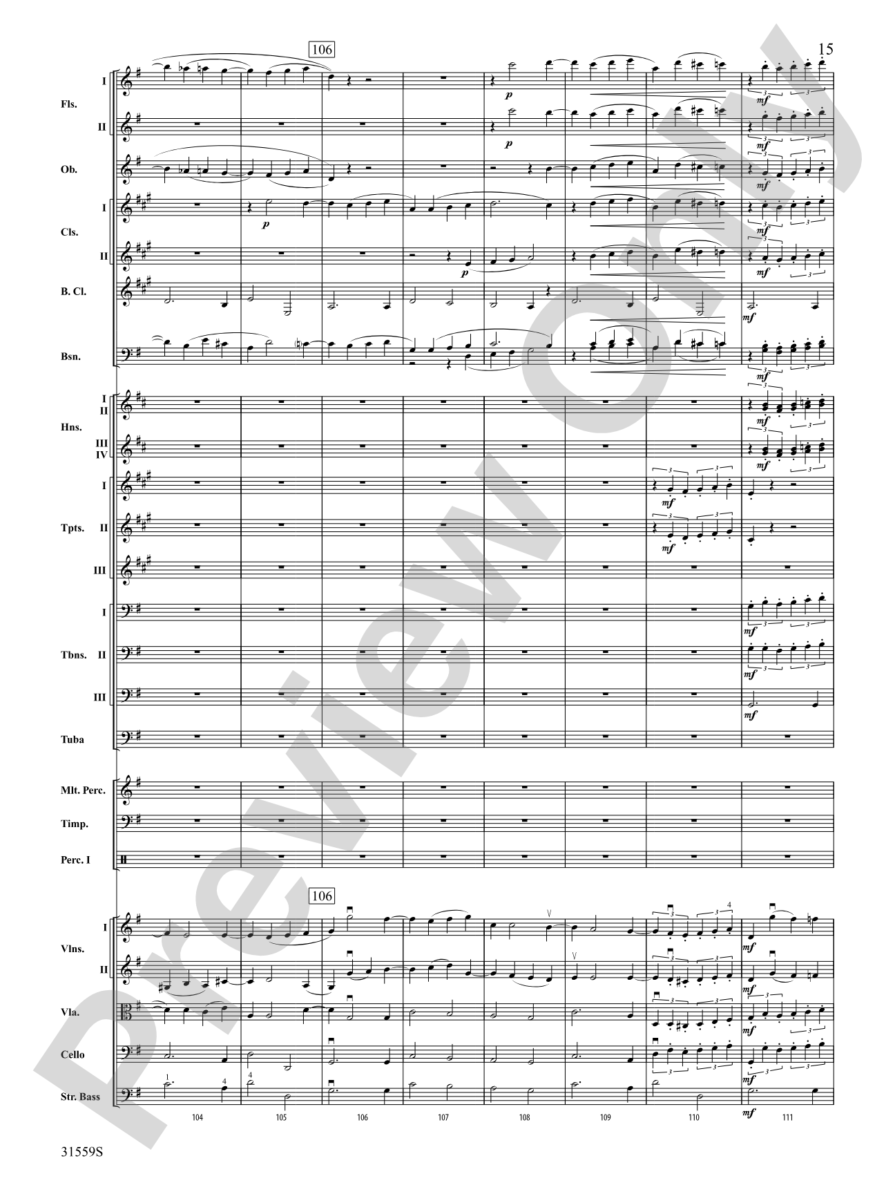Variations on a Theme by Haydn: Full Orchestra Conductor Score & Parts