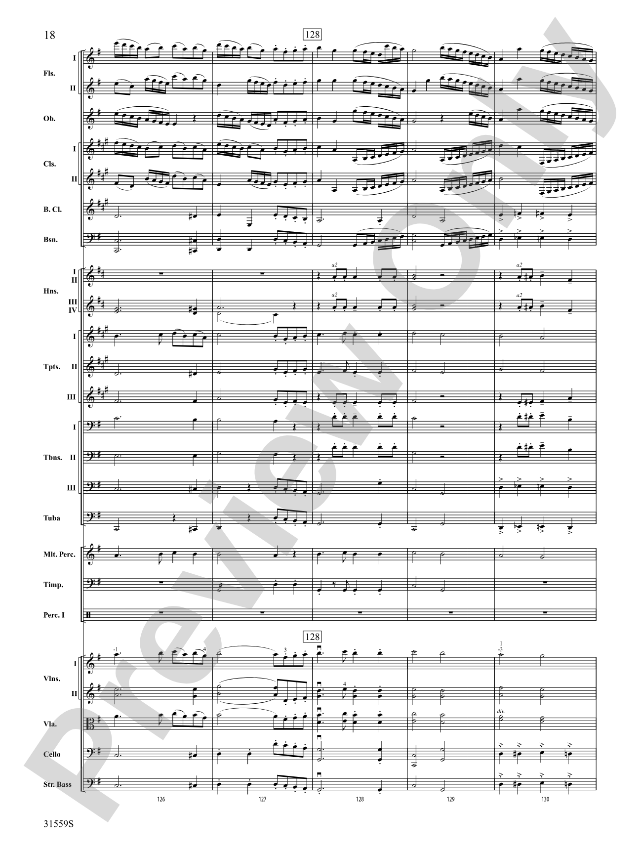 Variations on a Theme by Haydn: Full Orchestra Conductor Score & Parts