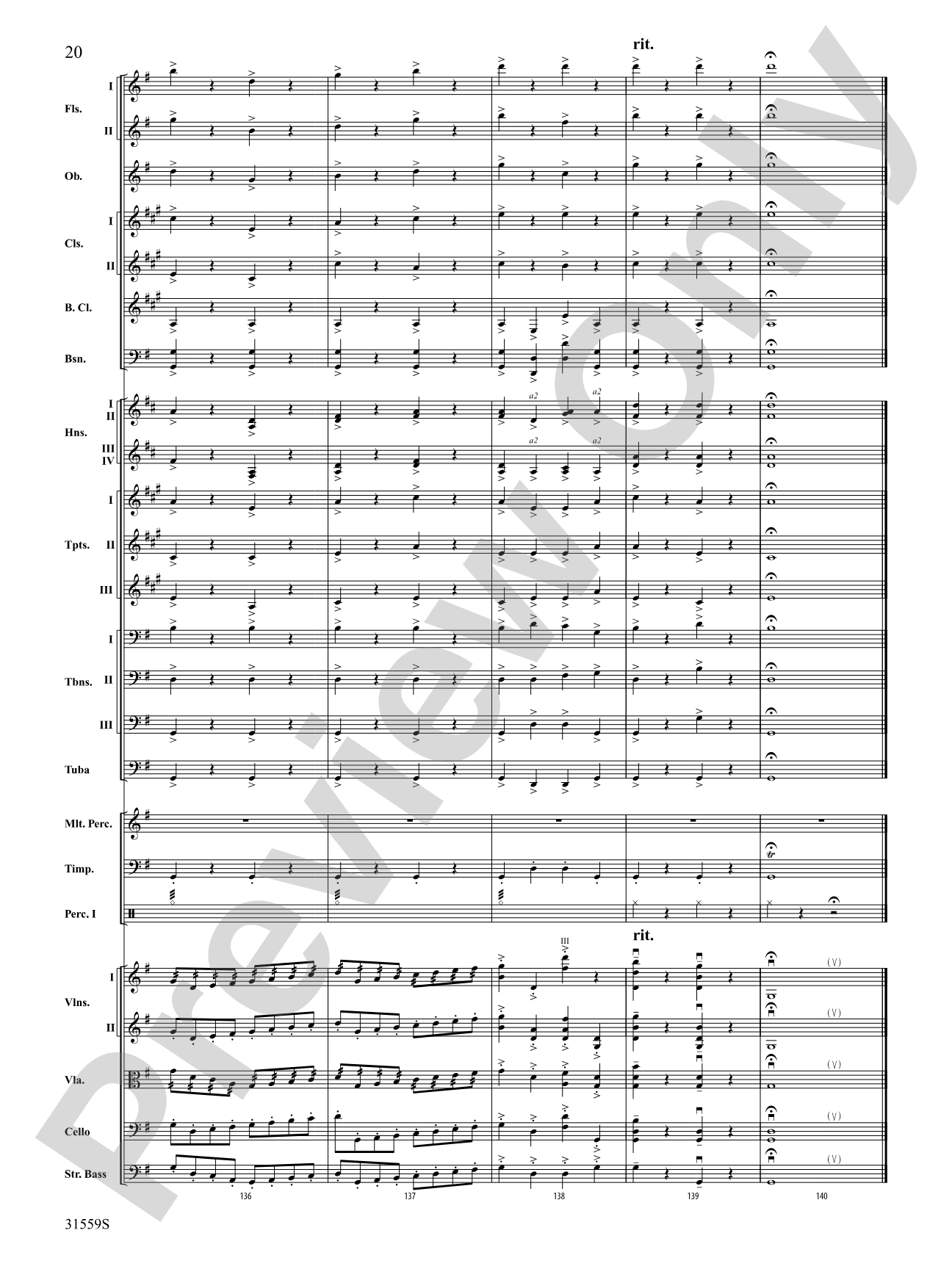 Variations on a Theme by Haydn: Full Orchestra Conductor Score & Parts