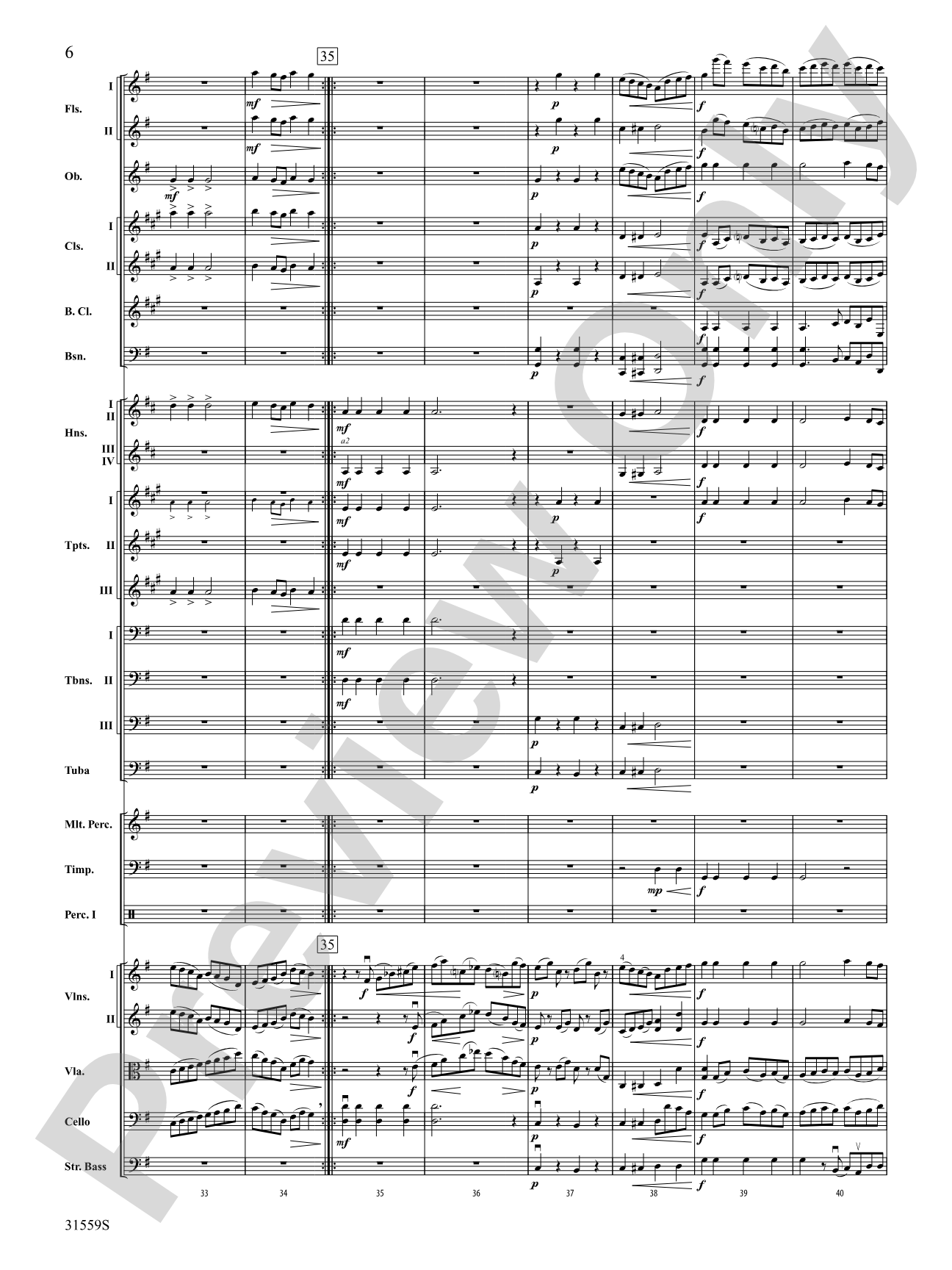 Variations on a Theme by Haydn: Full Orchestra Conductor Score & Parts