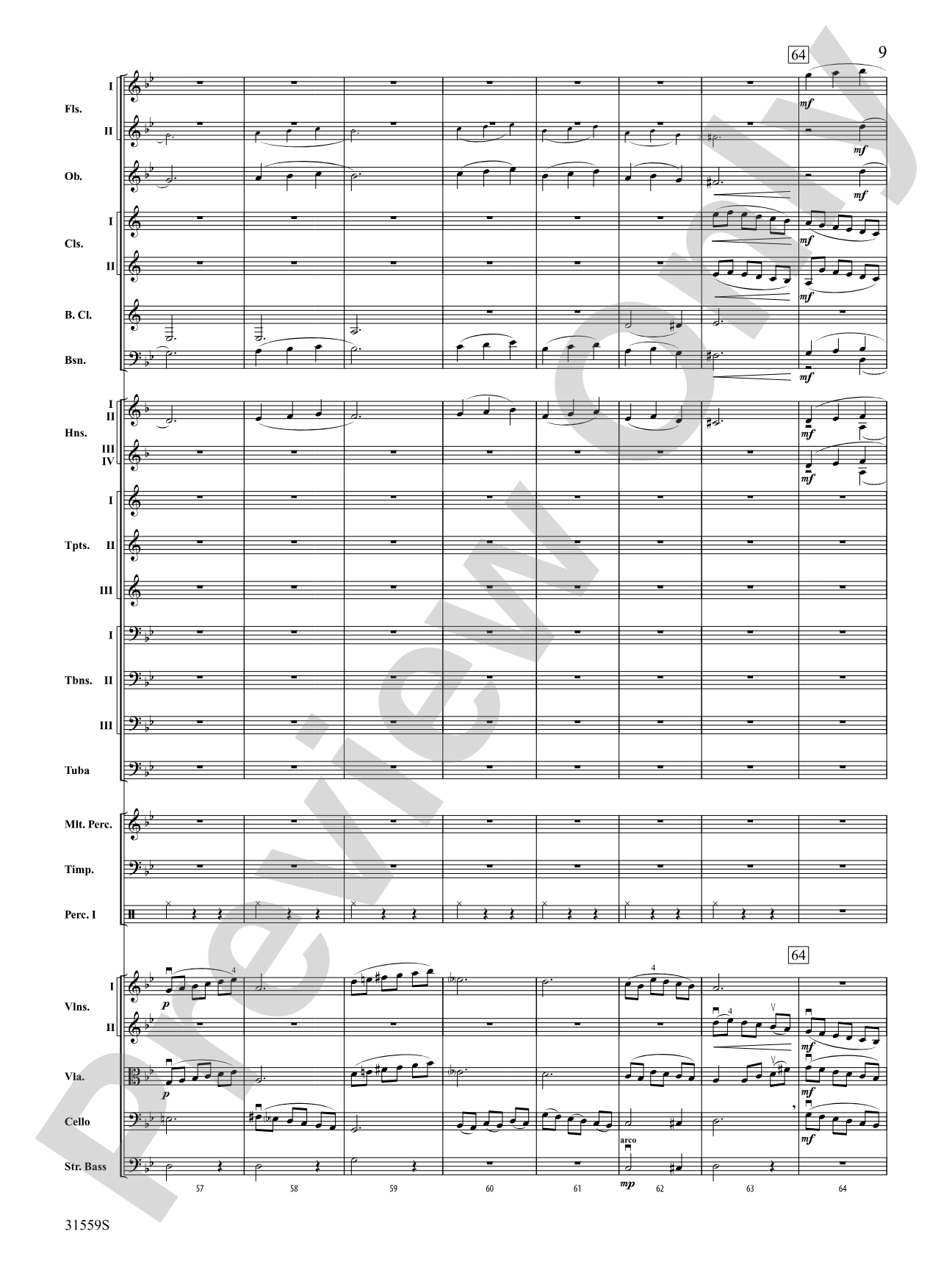 Variations on a Theme by Haydn: Full Orchestra Conductor Score & Parts