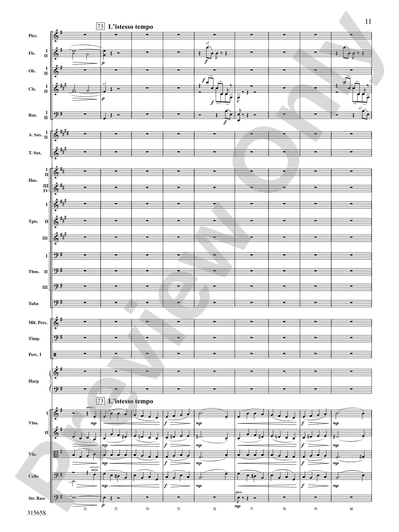 A Christmas Festival: Score