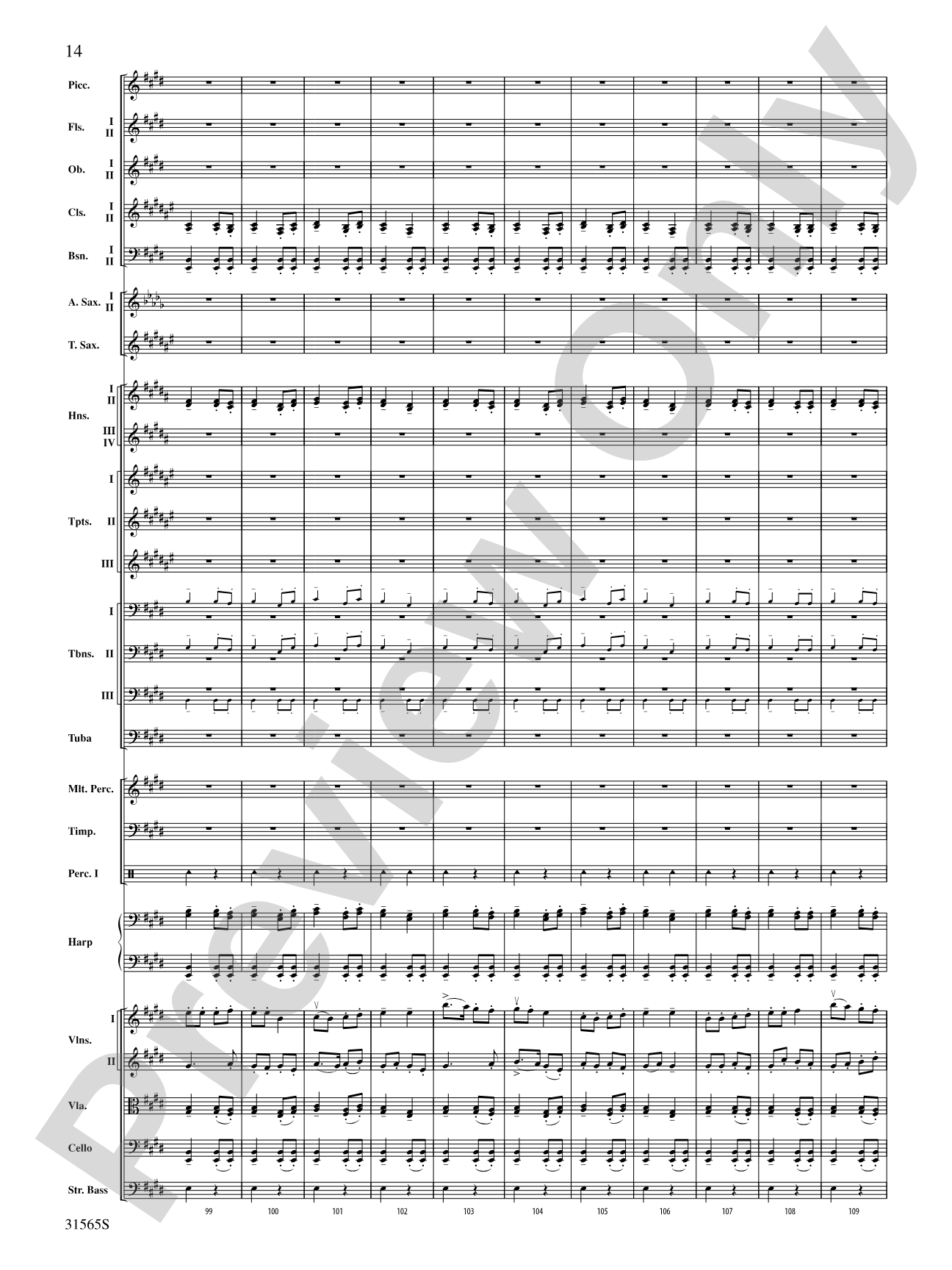 A Christmas Festival: Score