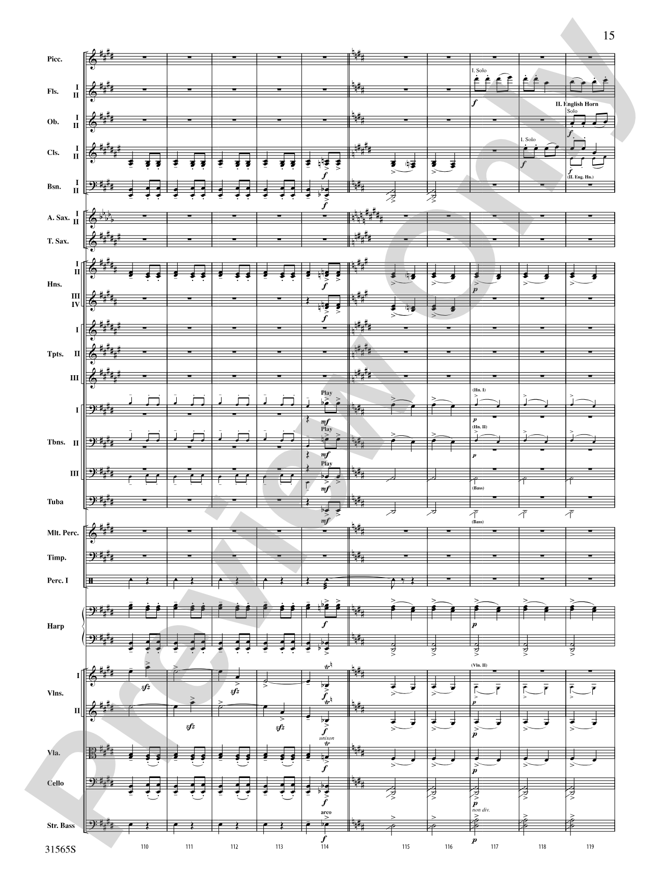 A Christmas Festival: Score