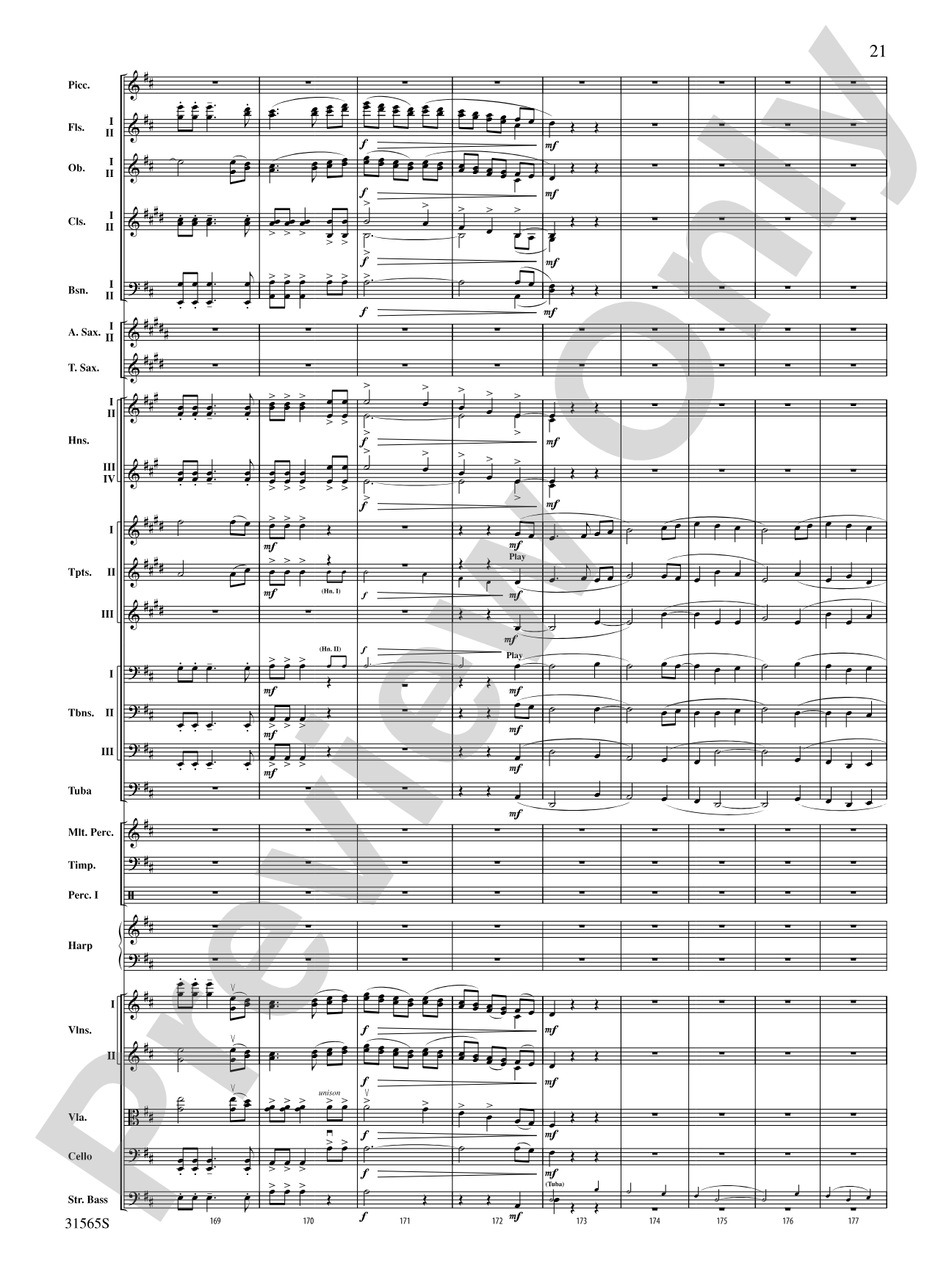 A Christmas Festival: Score