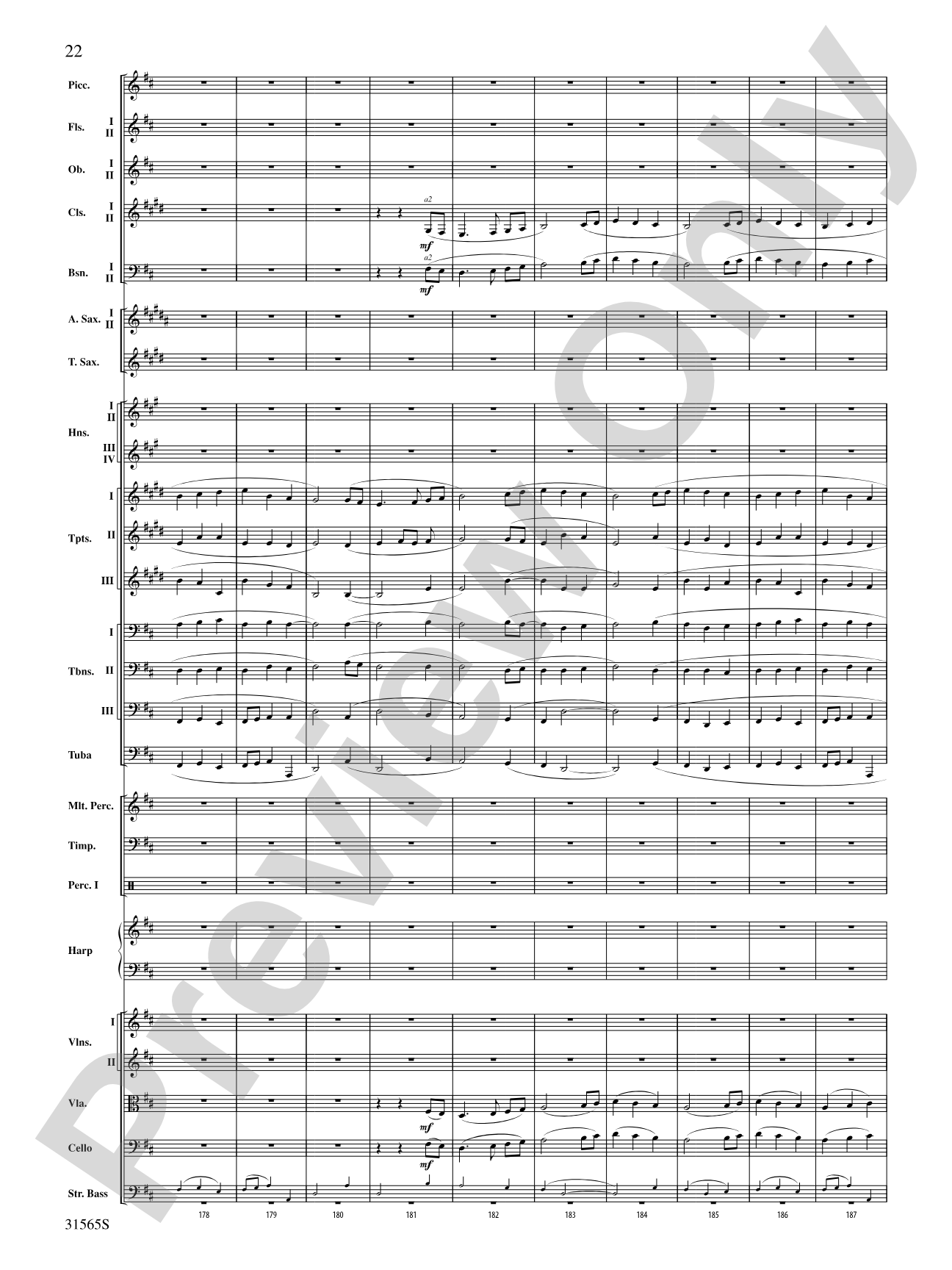 A Christmas Festival: Score