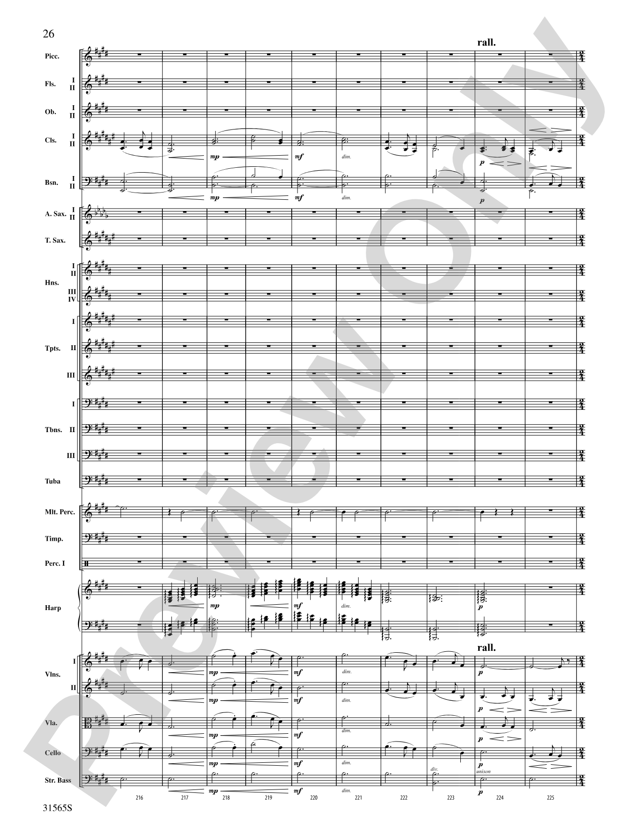 A Christmas Festival: Score