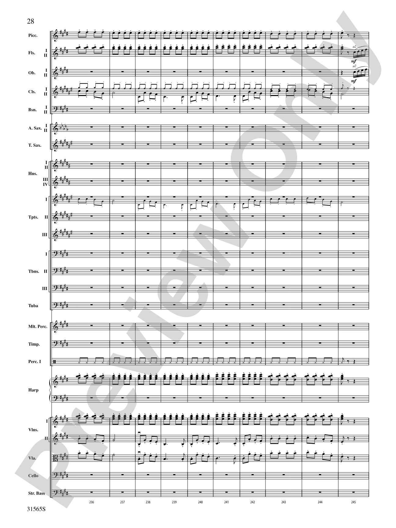 A Christmas Festival: Score